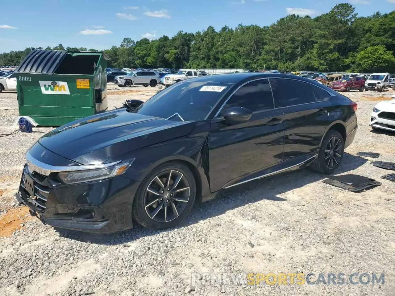 1 Photograph of a damaged car 1HGCV1F55MA030300 HONDA ACCORD 2021