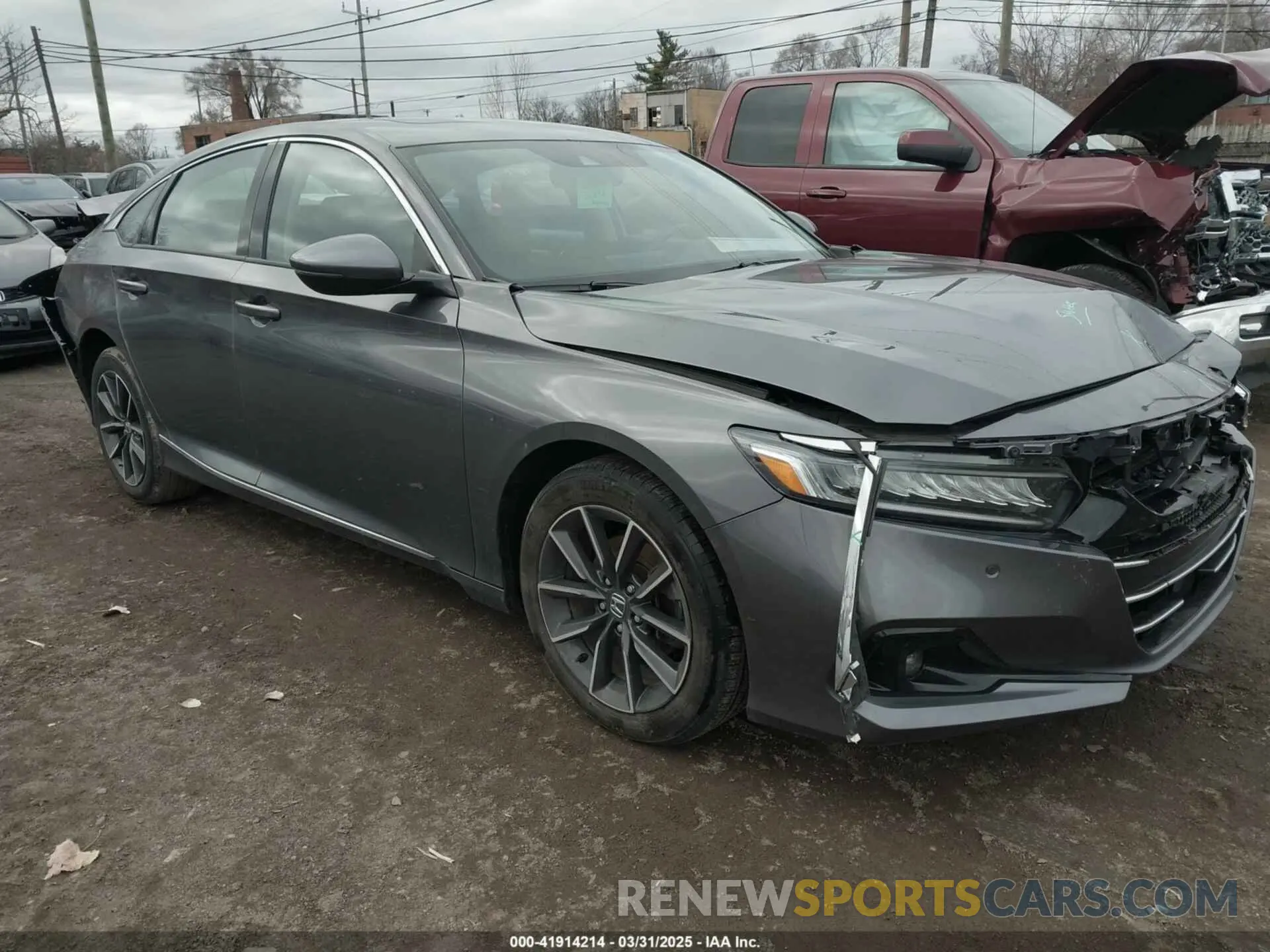 1 Photograph of a damaged car 1HGCV1F57MA005172 HONDA ACCORD 2021