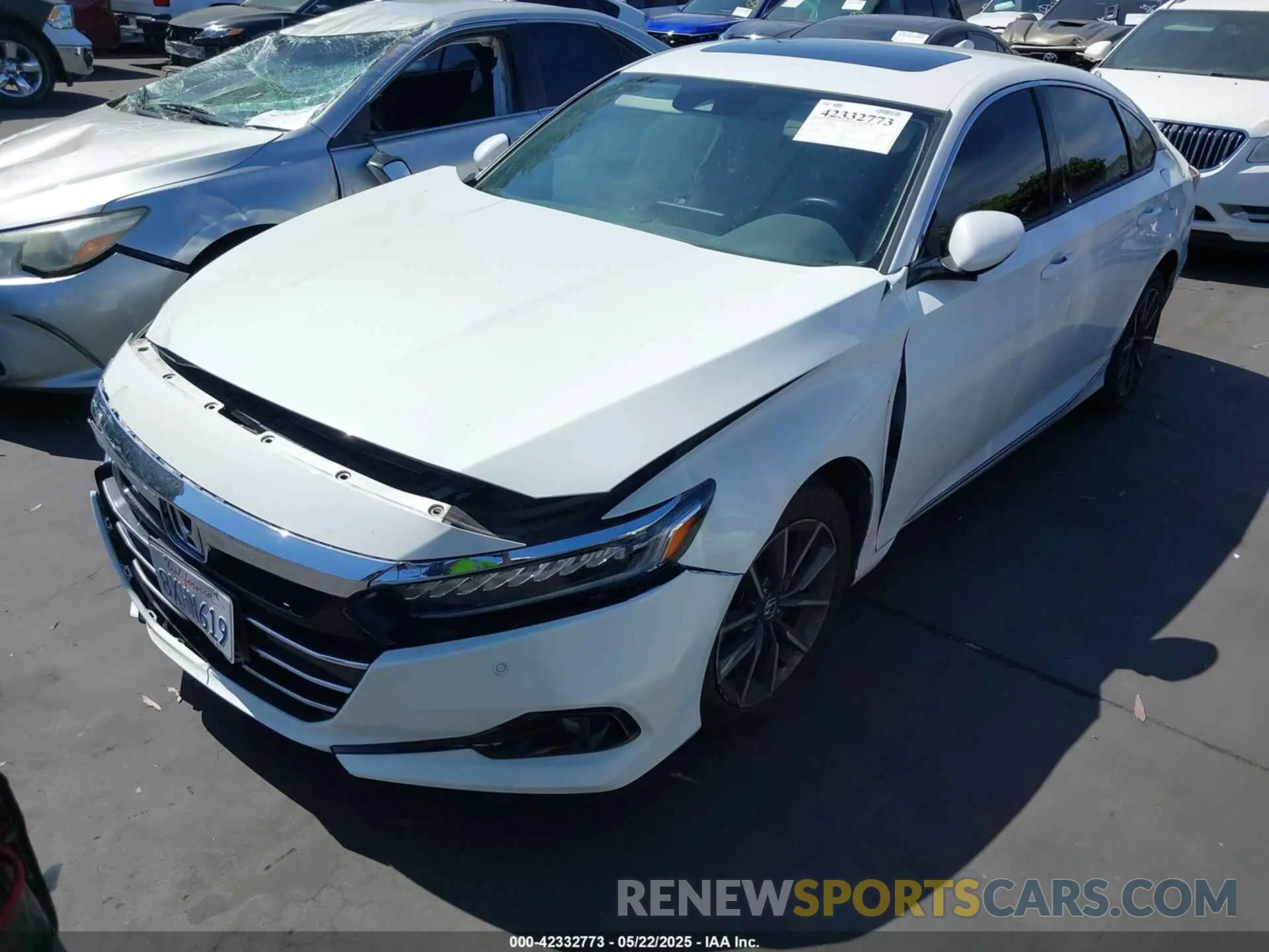 2 Photograph of a damaged car 1HGCV1F57MA074704 HONDA ACCORD 2021