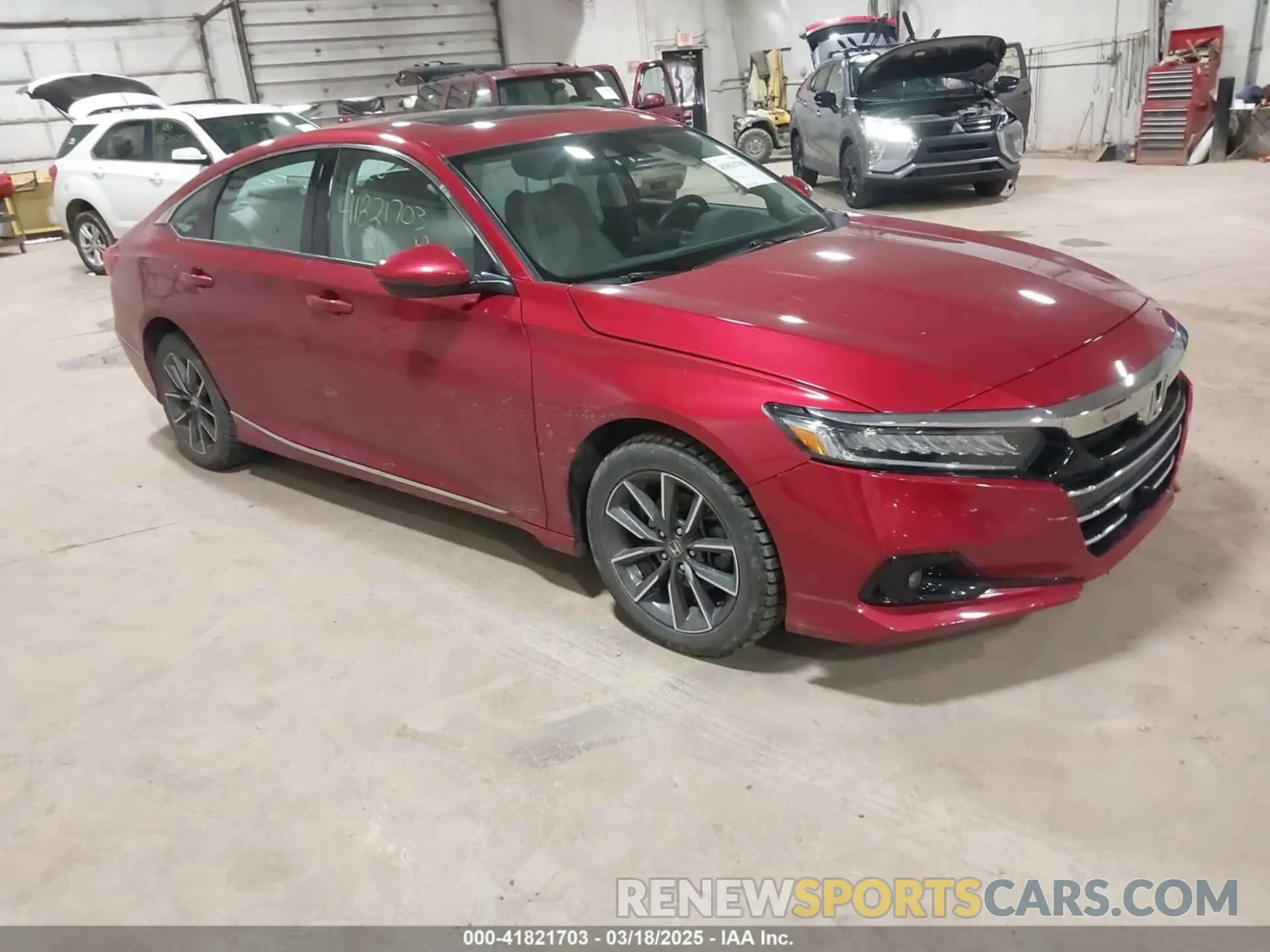 1 Photograph of a damaged car 1HGCV1F59MA000698 HONDA ACCORD 2021