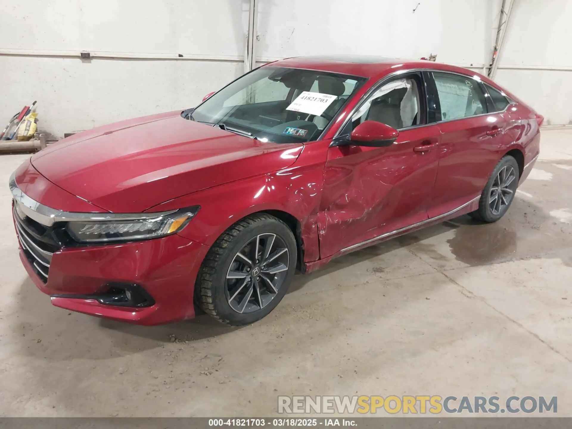 2 Photograph of a damaged car 1HGCV1F59MA000698 HONDA ACCORD 2021