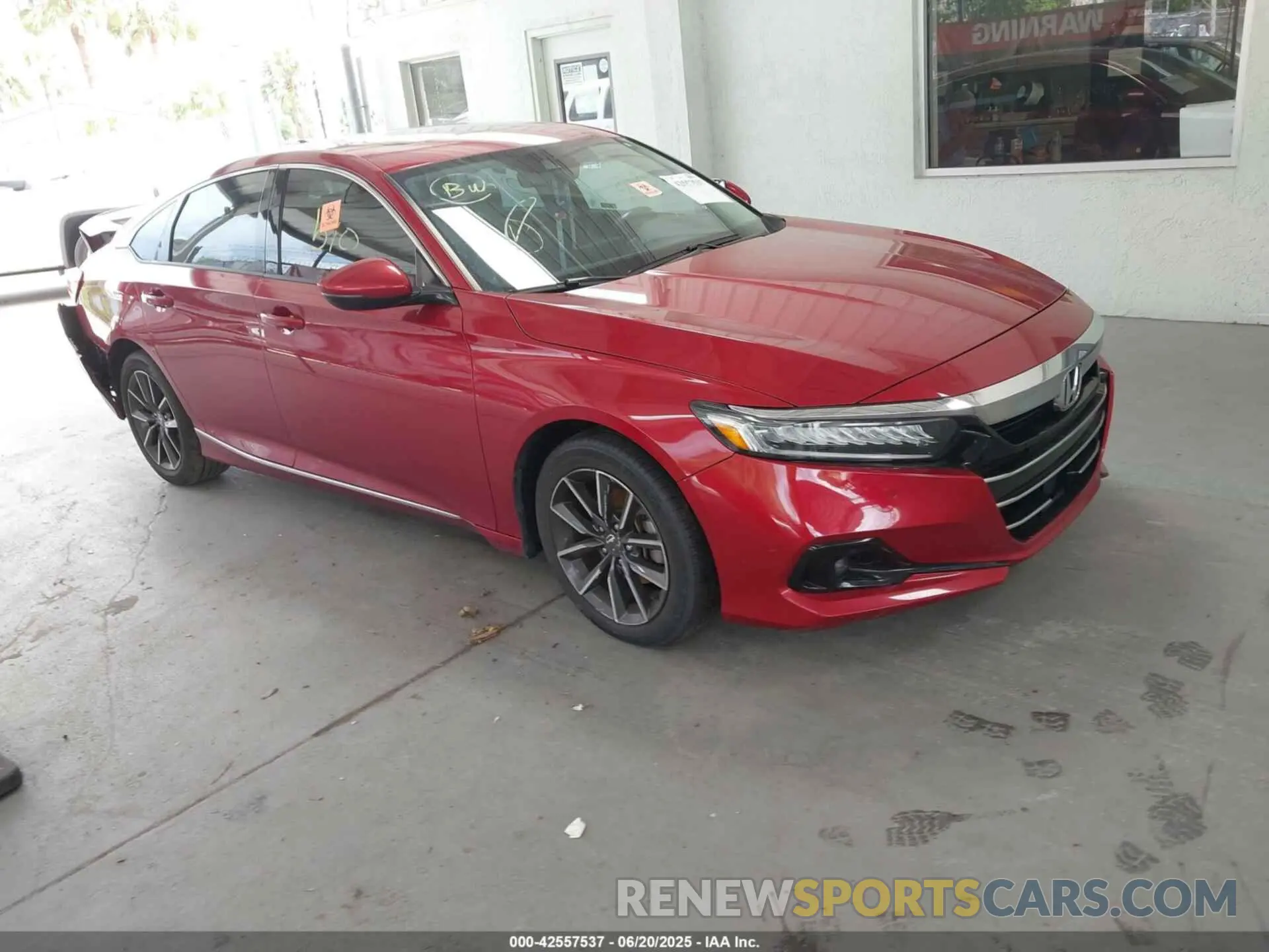 1 Photograph of a damaged car 1HGCV1F59MA046810 HONDA ACCORD 2021