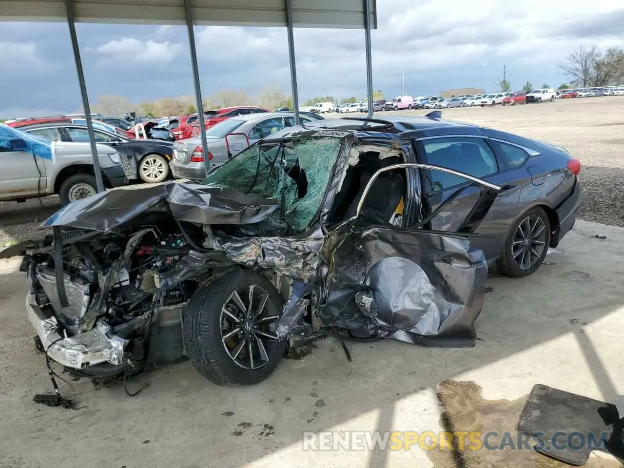1 Photograph of a damaged car 1HGCV1F5XMA042183 HONDA ACCORD 2021
