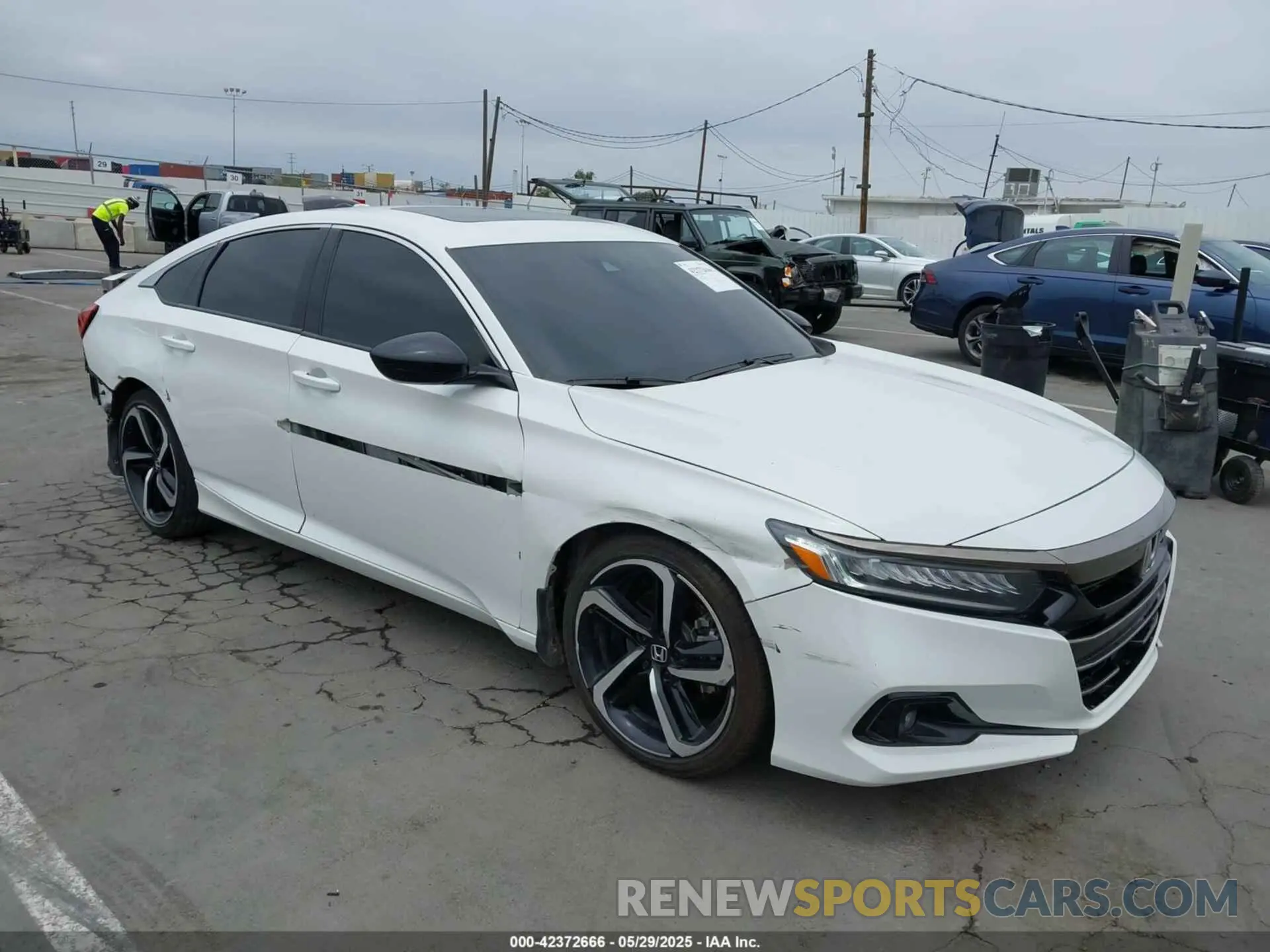 1 Photograph of a damaged car 1HGCV2F30MA007656 HONDA ACCORD 2021