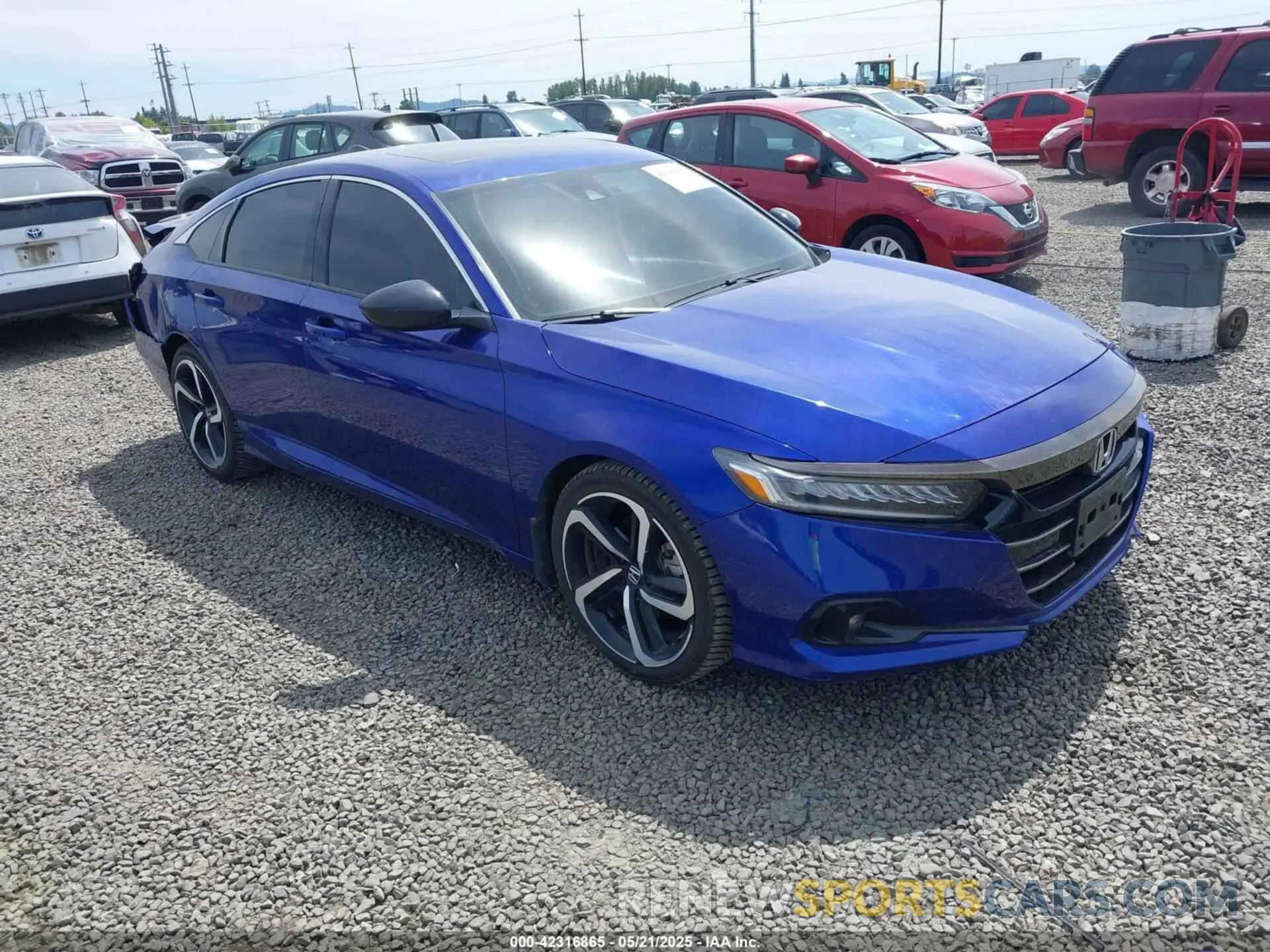 1 Photograph of a damaged car 1HGCV2F30MA032265 HONDA ACCORD 2021