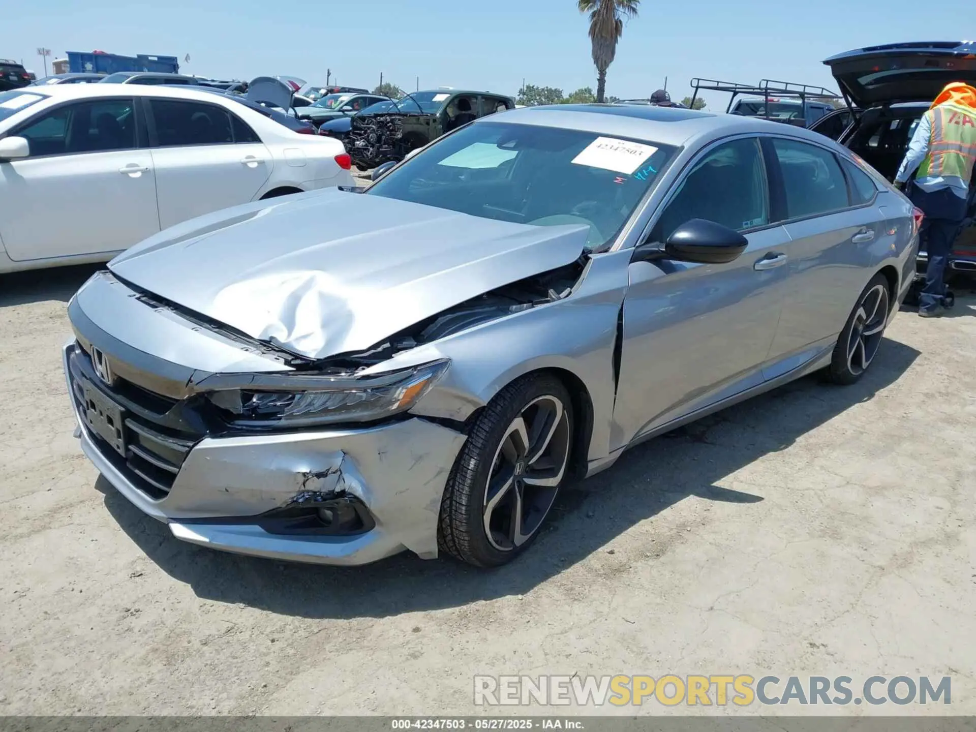 2 Photograph of a damaged car 1HGCV2F31MA006127 HONDA ACCORD 2021