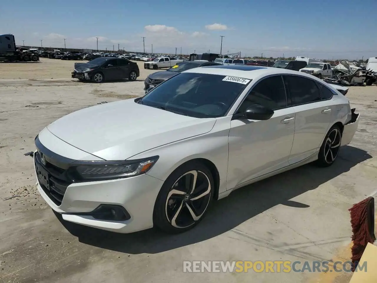 1 Photograph of a damaged car 1HGCV2F31MA021405 HONDA ACCORD 2021