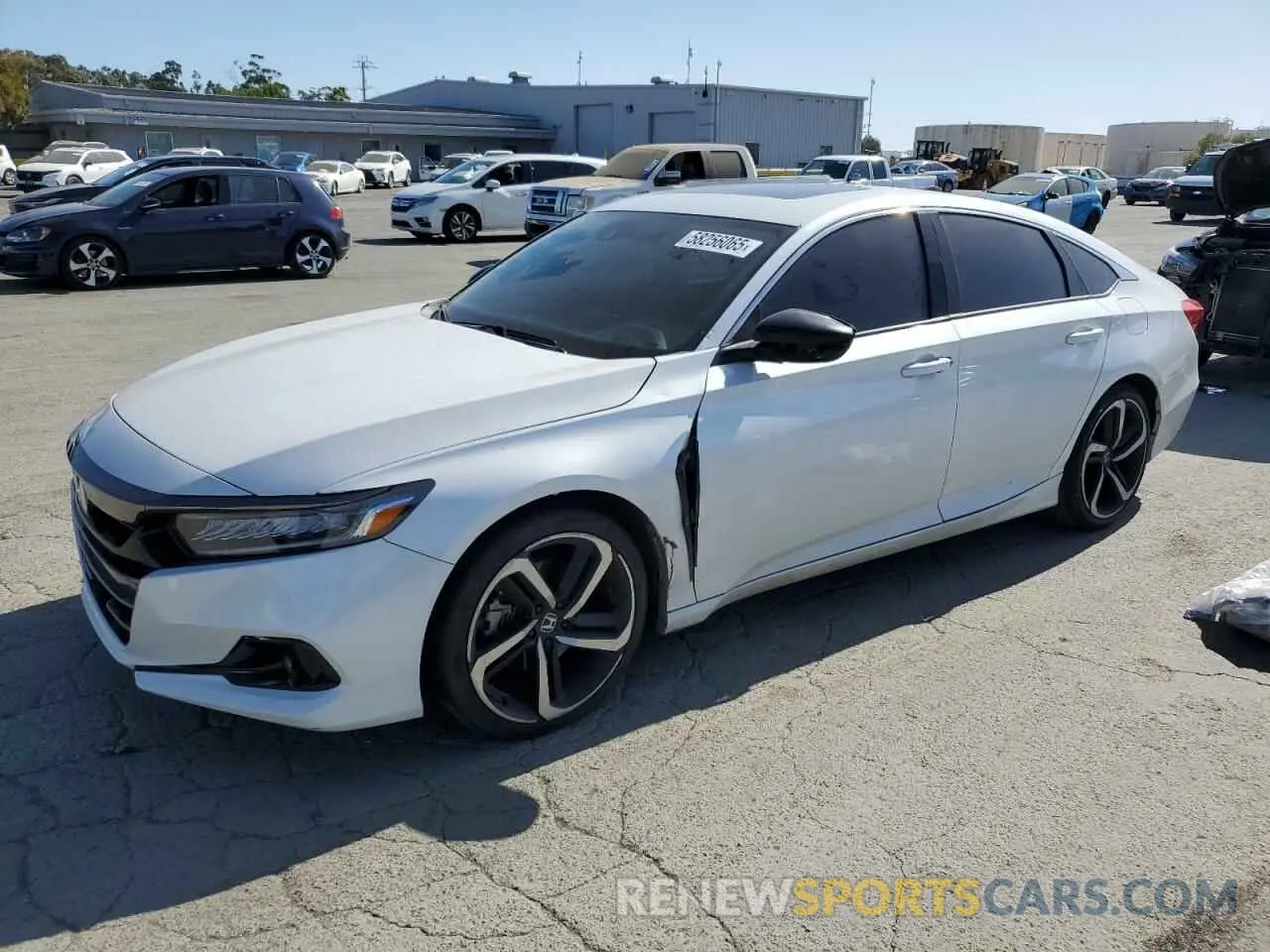 1 Photograph of a damaged car 1HGCV2F31MA026605 HONDA ACCORD 2021
