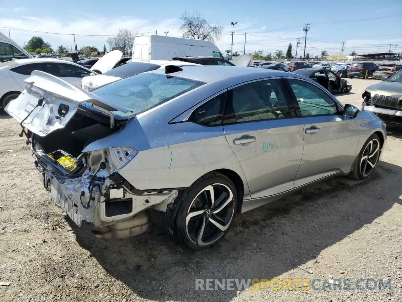 3 Photograph of a damaged car 1HGCV2F32MA028590 HONDA ACCORD 2021