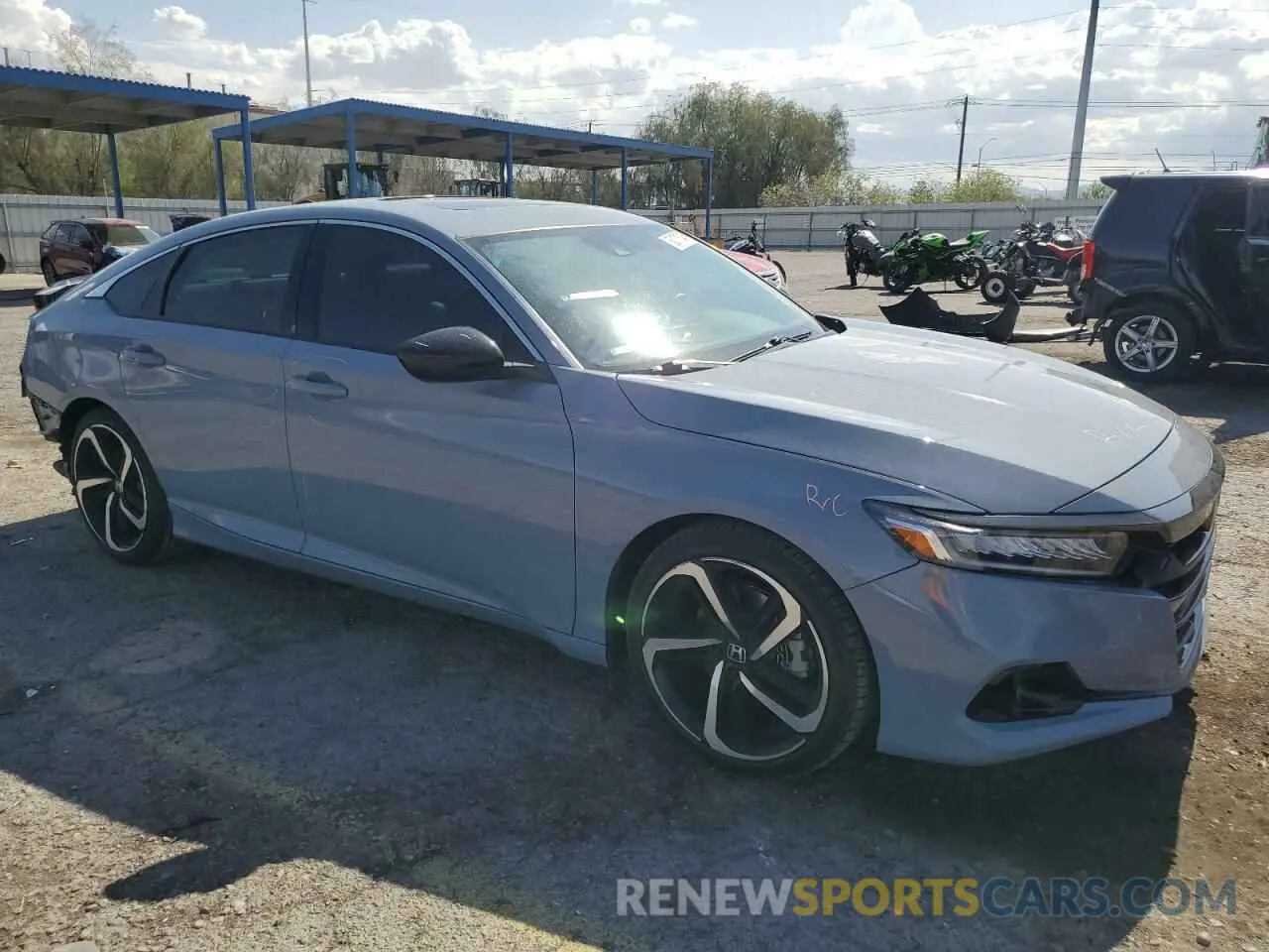 4 Photograph of a damaged car 1HGCV2F33MA002385 HONDA ACCORD 2021
