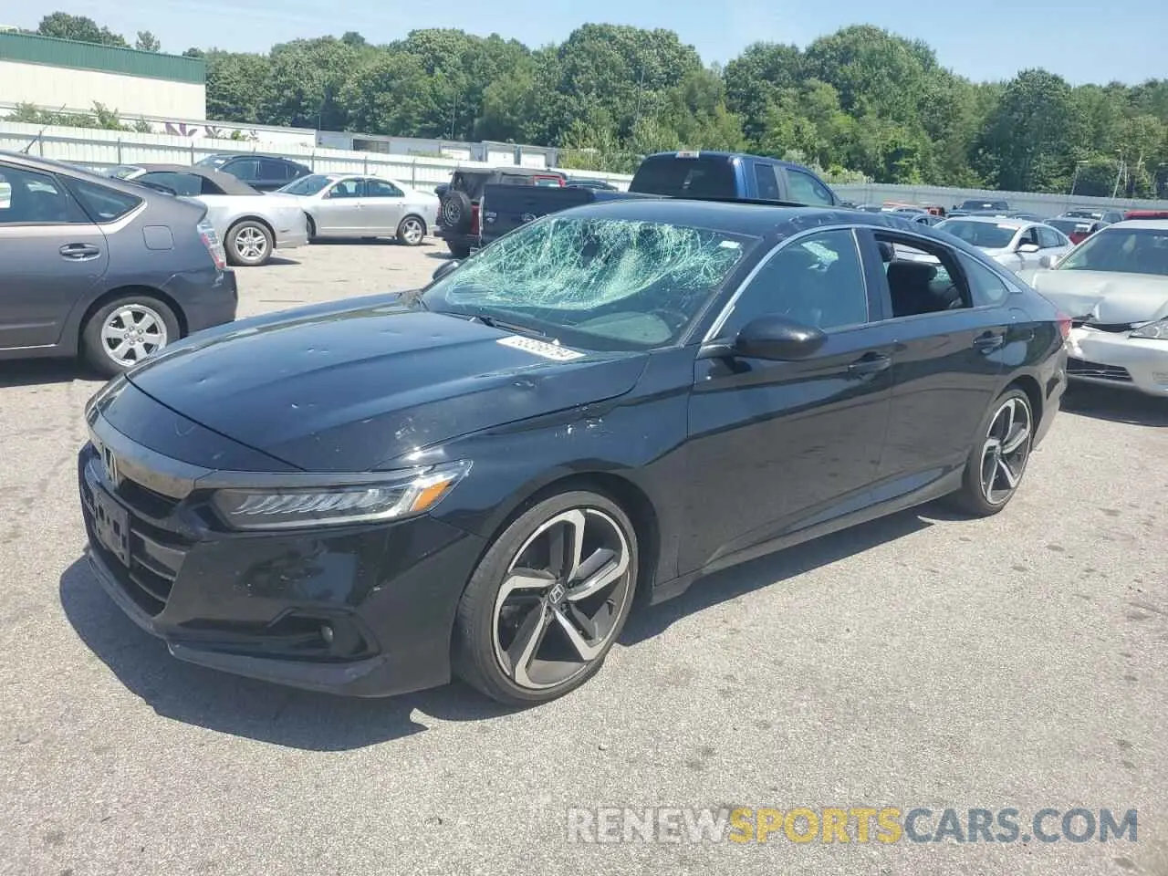 1 Photograph of a damaged car 1HGCV2F33MA015606 HONDA ACCORD 2021