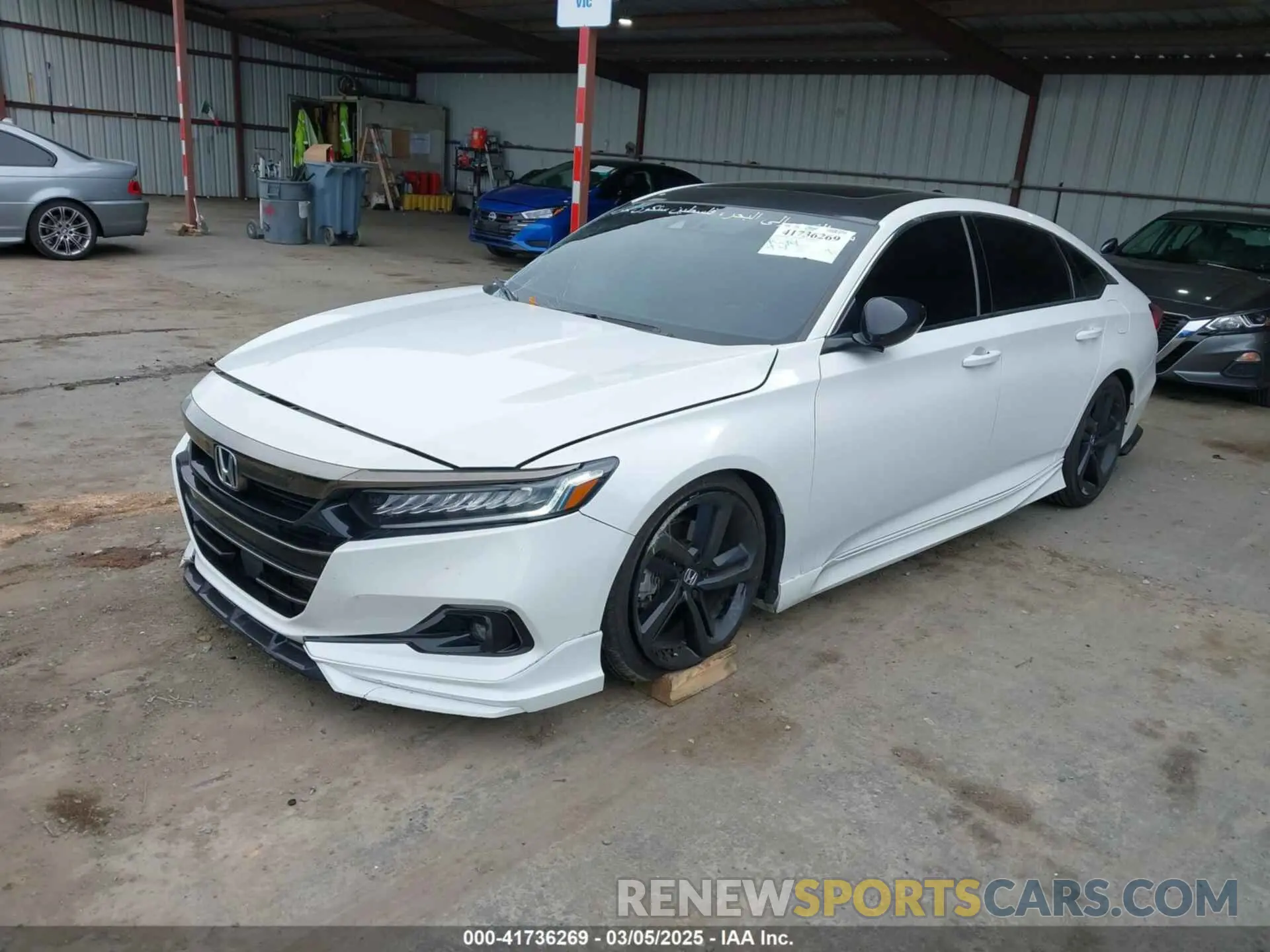 2 Photograph of a damaged car 1HGCV2F34MA002962 HONDA ACCORD 2021