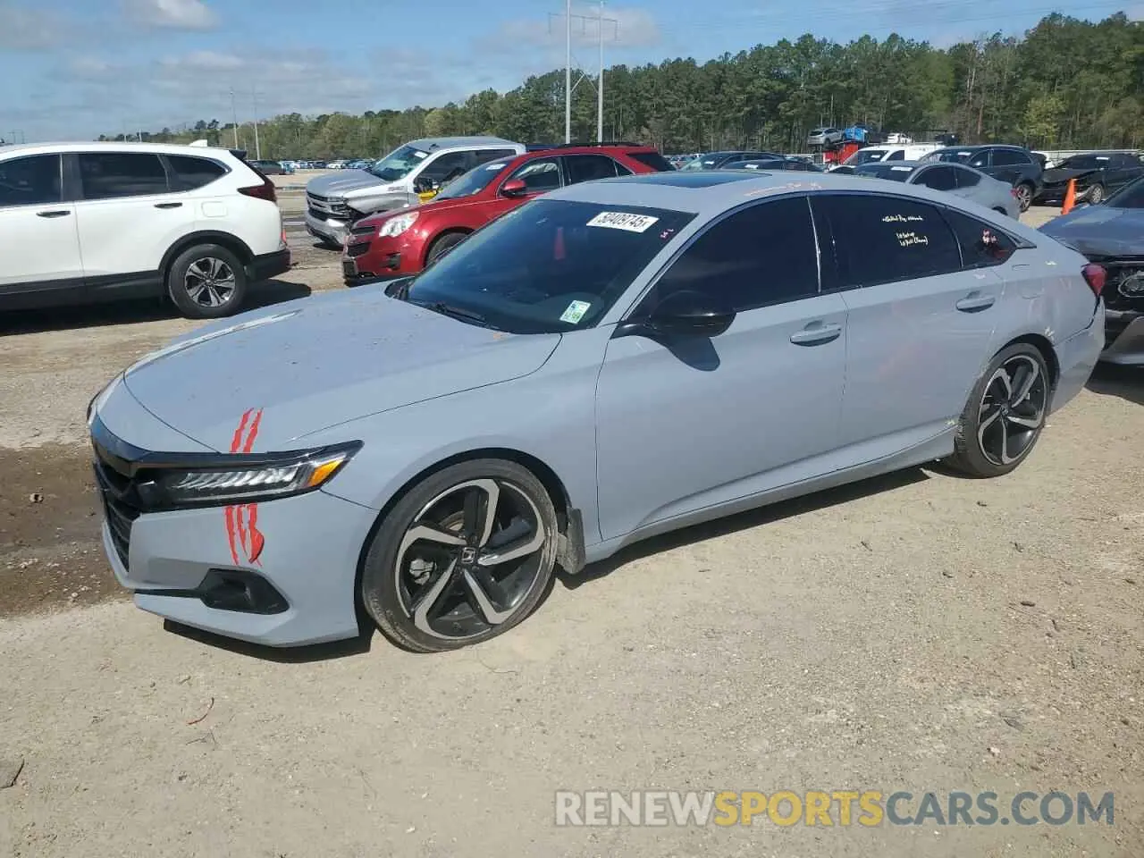 1 Photograph of a damaged car 1HGCV2F38MA024303 HONDA ACCORD 2021