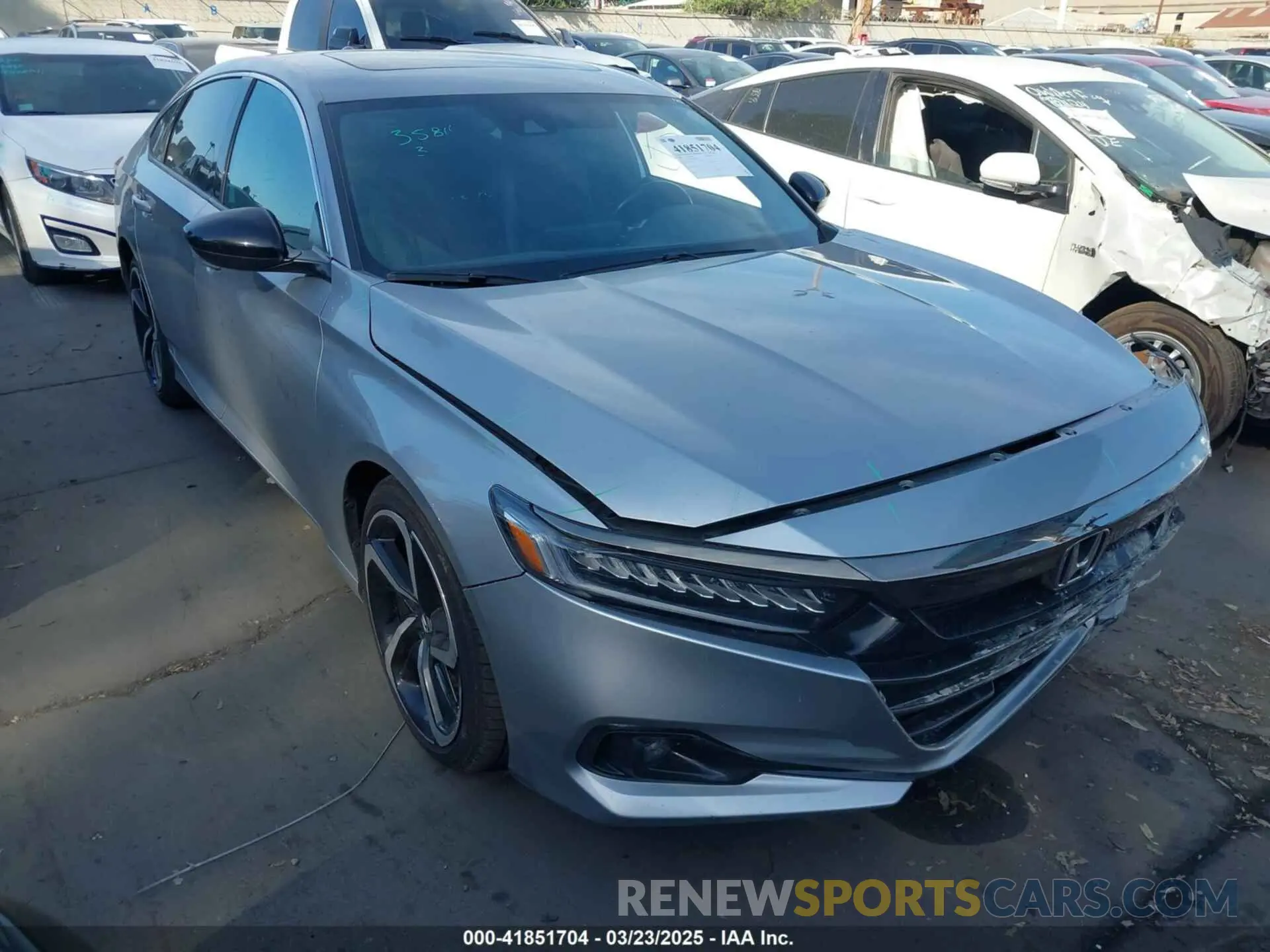 1 Photograph of a damaged car 1HGCV2F39MA006909 HONDA ACCORD 2021
