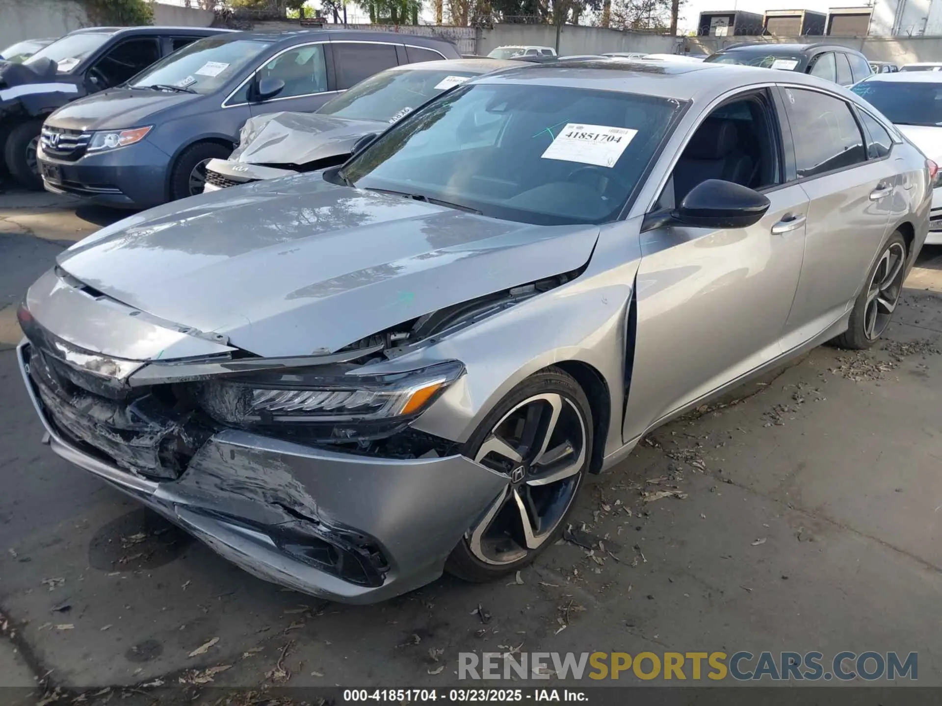 2 Photograph of a damaged car 1HGCV2F39MA006909 HONDA ACCORD 2021