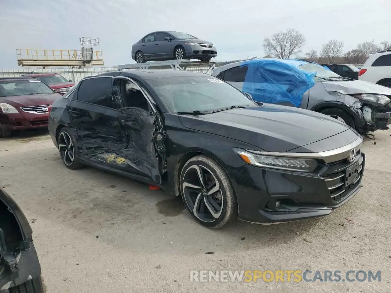 4 Photograph of a damaged car 1HGCV2F39MA009163 HONDA ACCORD 2021