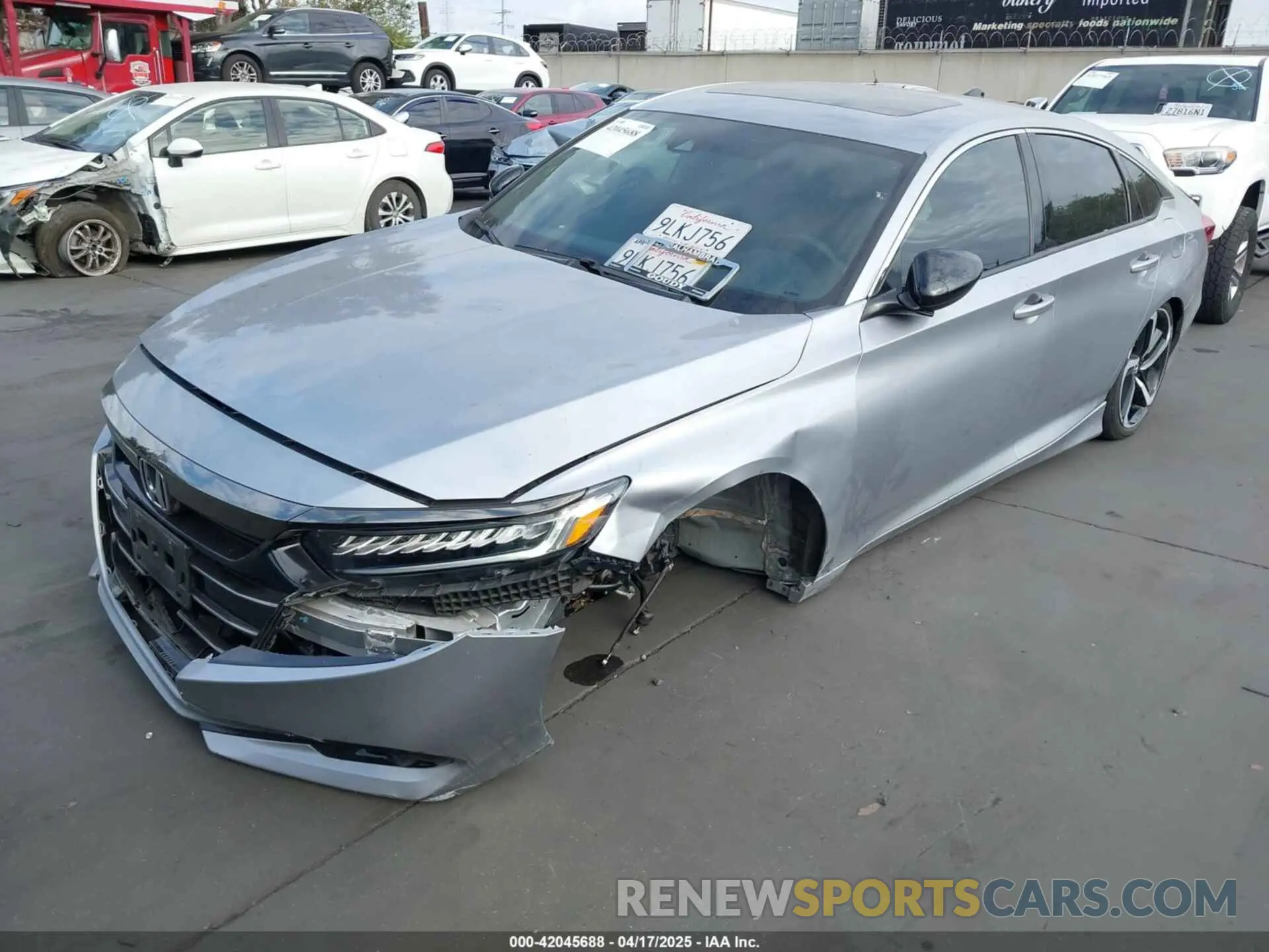 2 Photograph of a damaged car 1HGCV2F39MA016596 HONDA ACCORD 2021