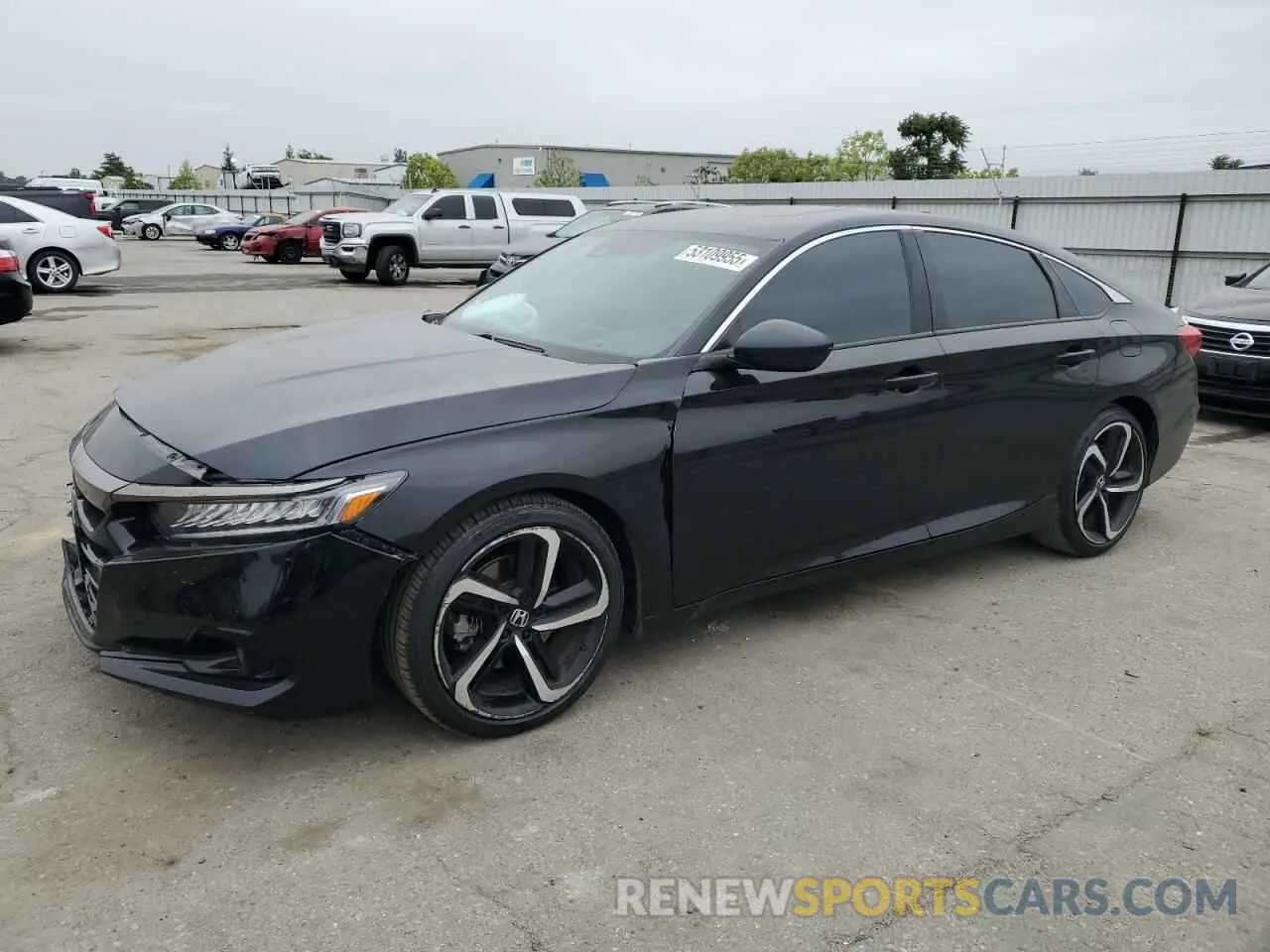 1 Photograph of a damaged car 1HGCV2F3XMA001198 HONDA ACCORD 2021