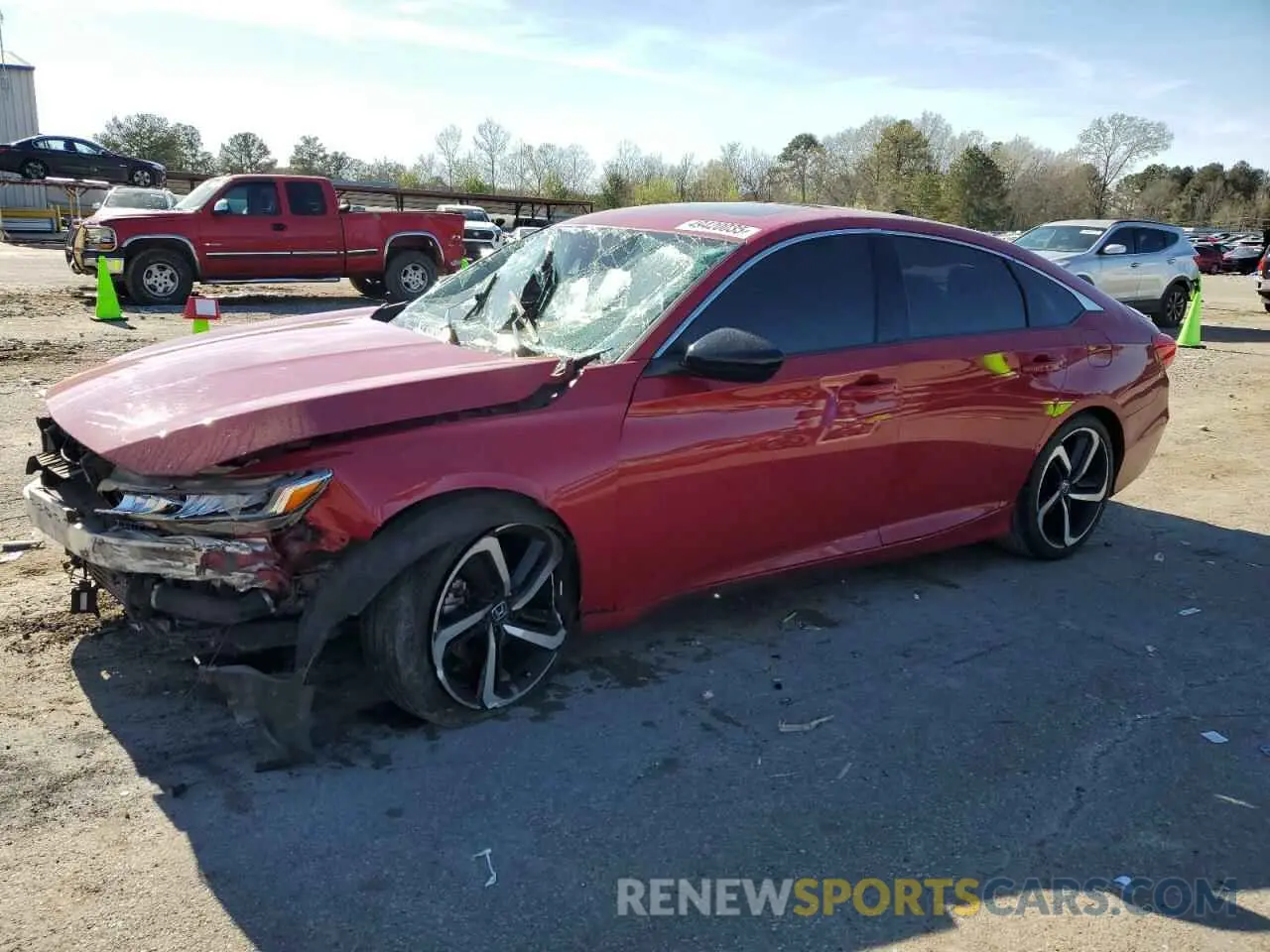 1 Photograph of a damaged car 1HGCV2F3XMA022424 HONDA ACCORD 2021