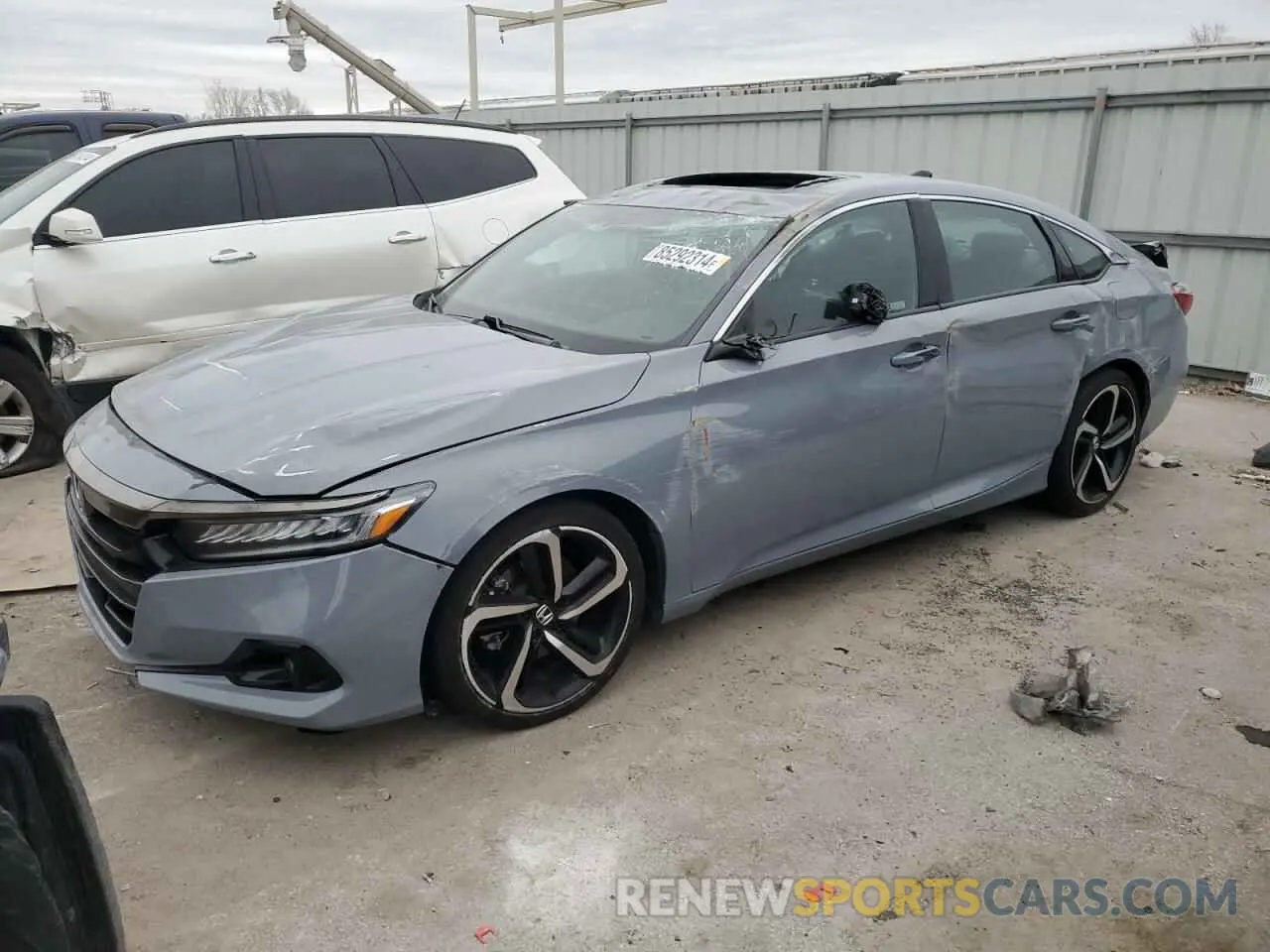 1 Photograph of a damaged car 1HGCV2F3XMA033987 HONDA ACCORD 2021