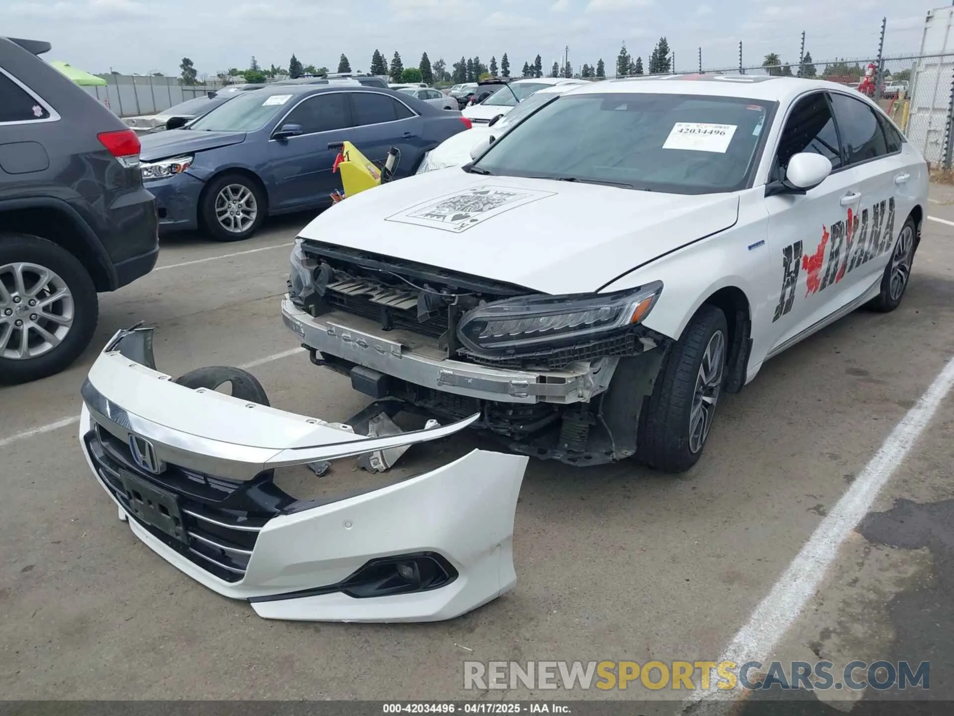 2 Photograph of a damaged car 1HGCV3F55MA012648 HONDA ACCORD 2021