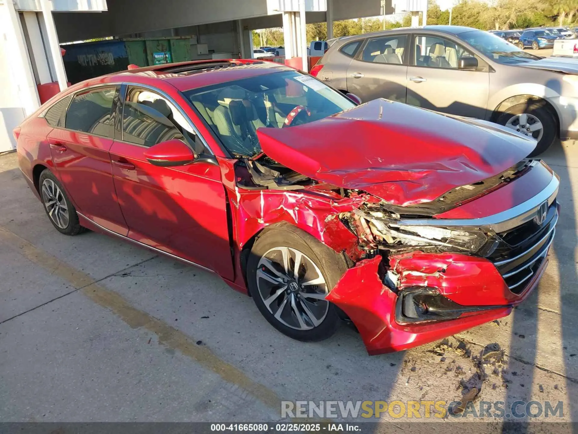 1 Photograph of a damaged car 1HGCV3F5XMA005677 HONDA ACCORD 2021