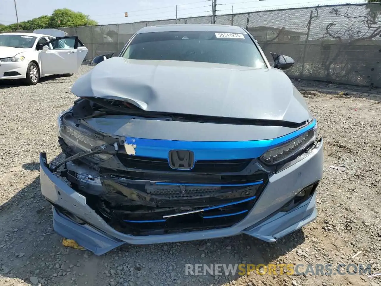 5 Photograph of a damaged car 1HGCV3F93MA022517 HONDA ACCORD 2021