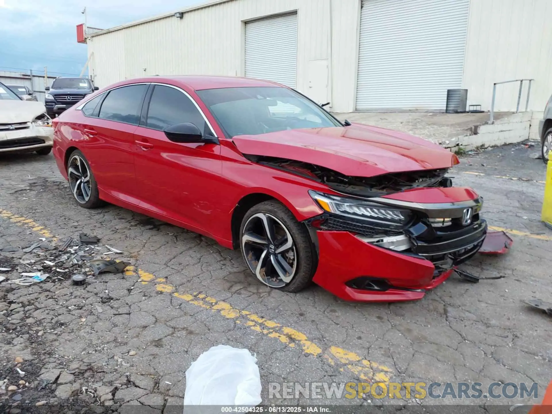 1 Photograph of a damaged car 1HGCV1F30NA048963 HONDA ACCORD 2022