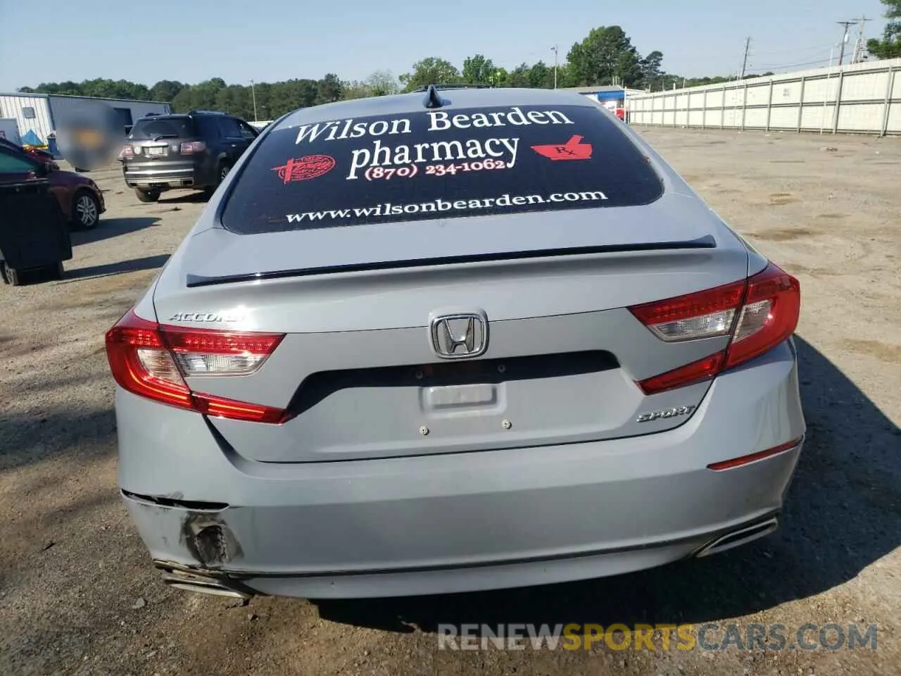 6 Photograph of a damaged car 1HGCV1F30NA096785 HONDA ACCORD 2022