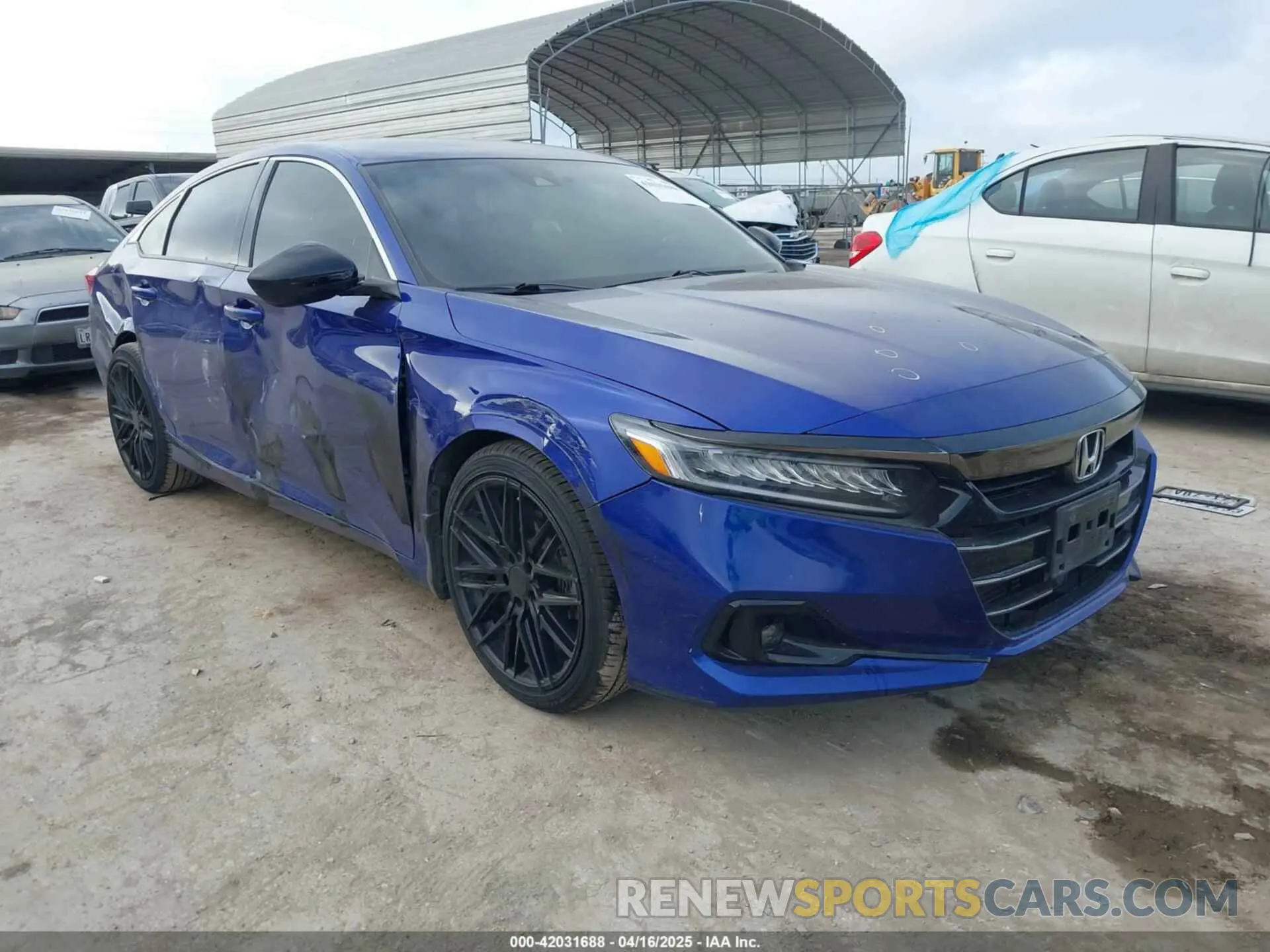 1 Photograph of a damaged car 1HGCV1F30NA110555 HONDA ACCORD 2022