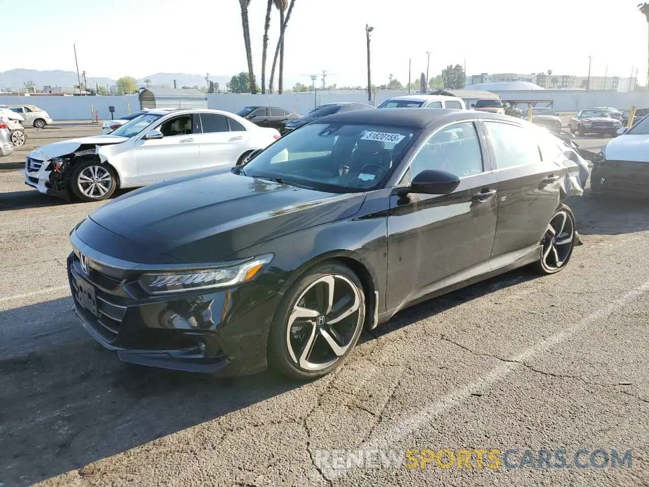 1 Photograph of a damaged car 1HGCV1F31NA017642 HONDA ACCORD 2022
