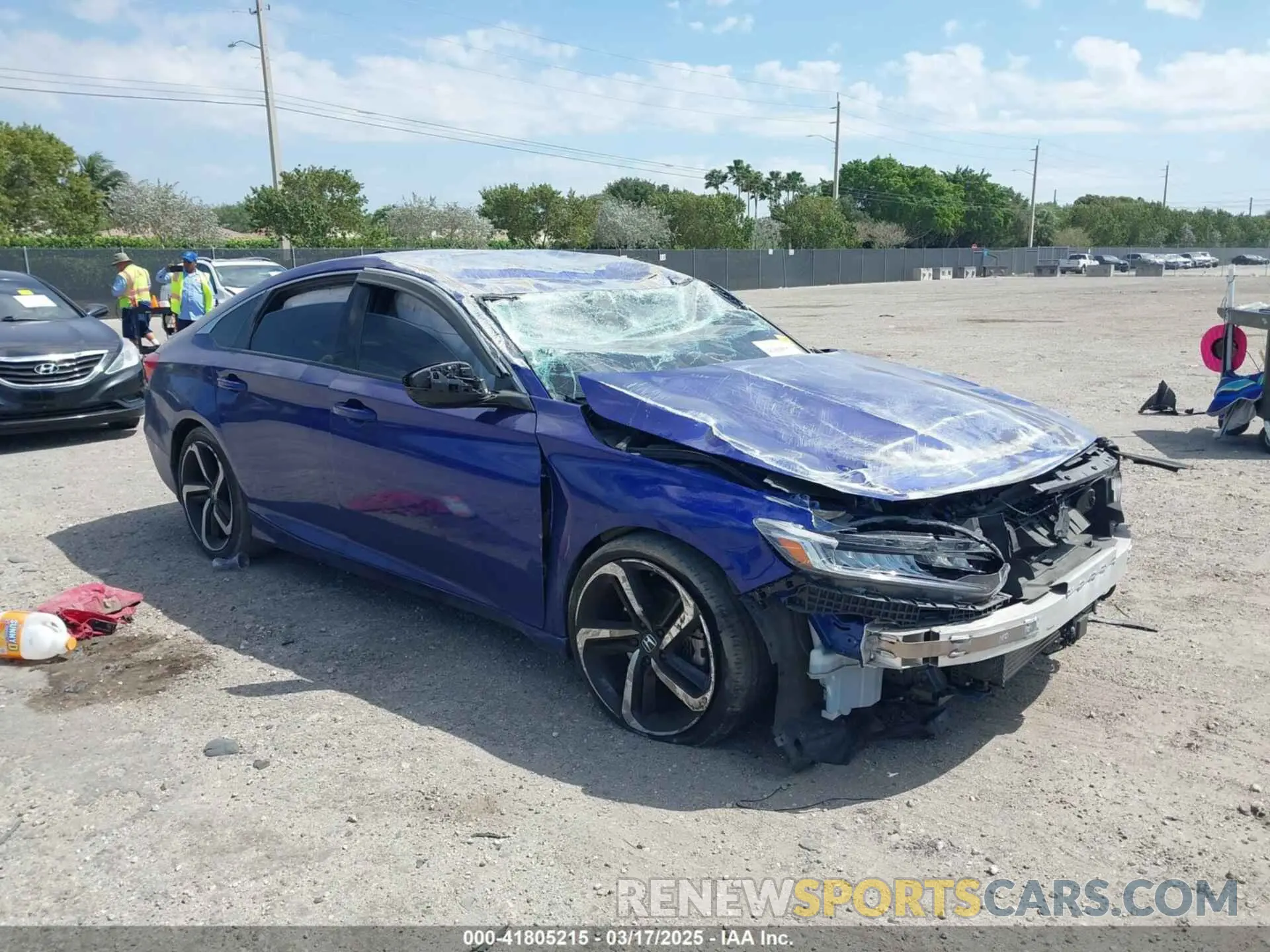 1 Photograph of a damaged car 1HGCV1F31NA055176 HONDA ACCORD 2022