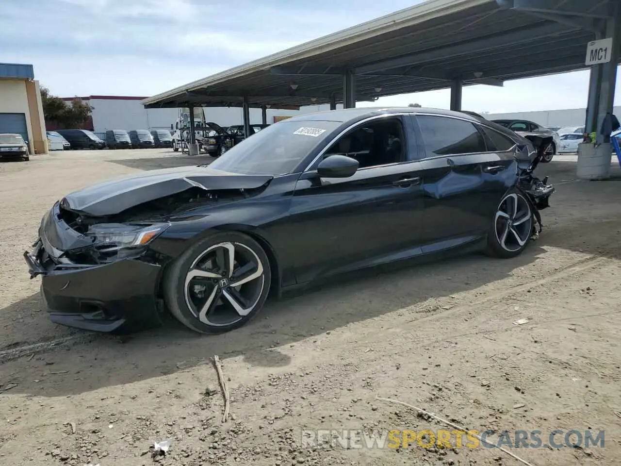 1 Photograph of a damaged car 1HGCV1F33NA032286 HONDA ACCORD 2022