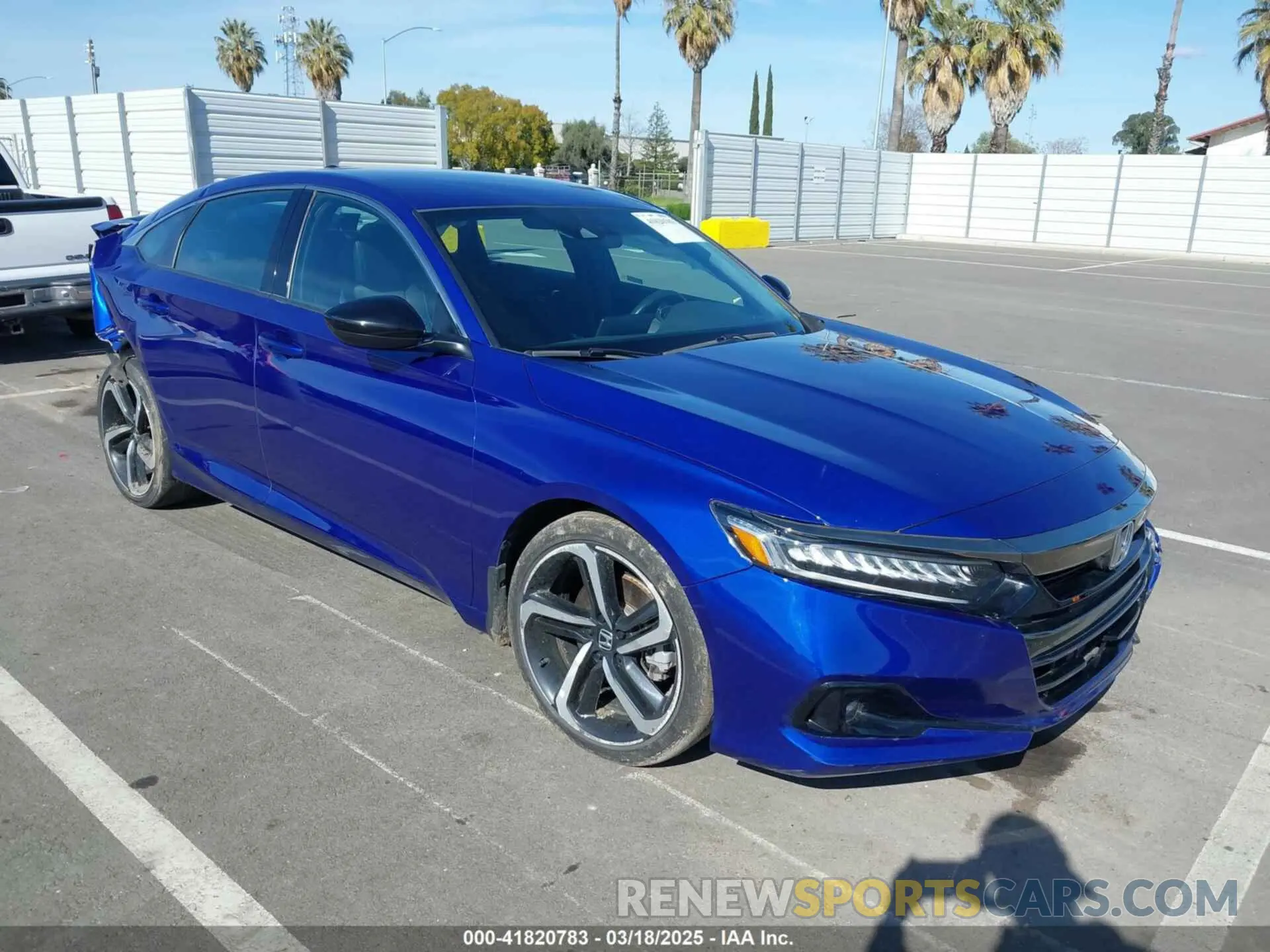 1 Photograph of a damaged car 1HGCV1F33NA055258 HONDA ACCORD 2022