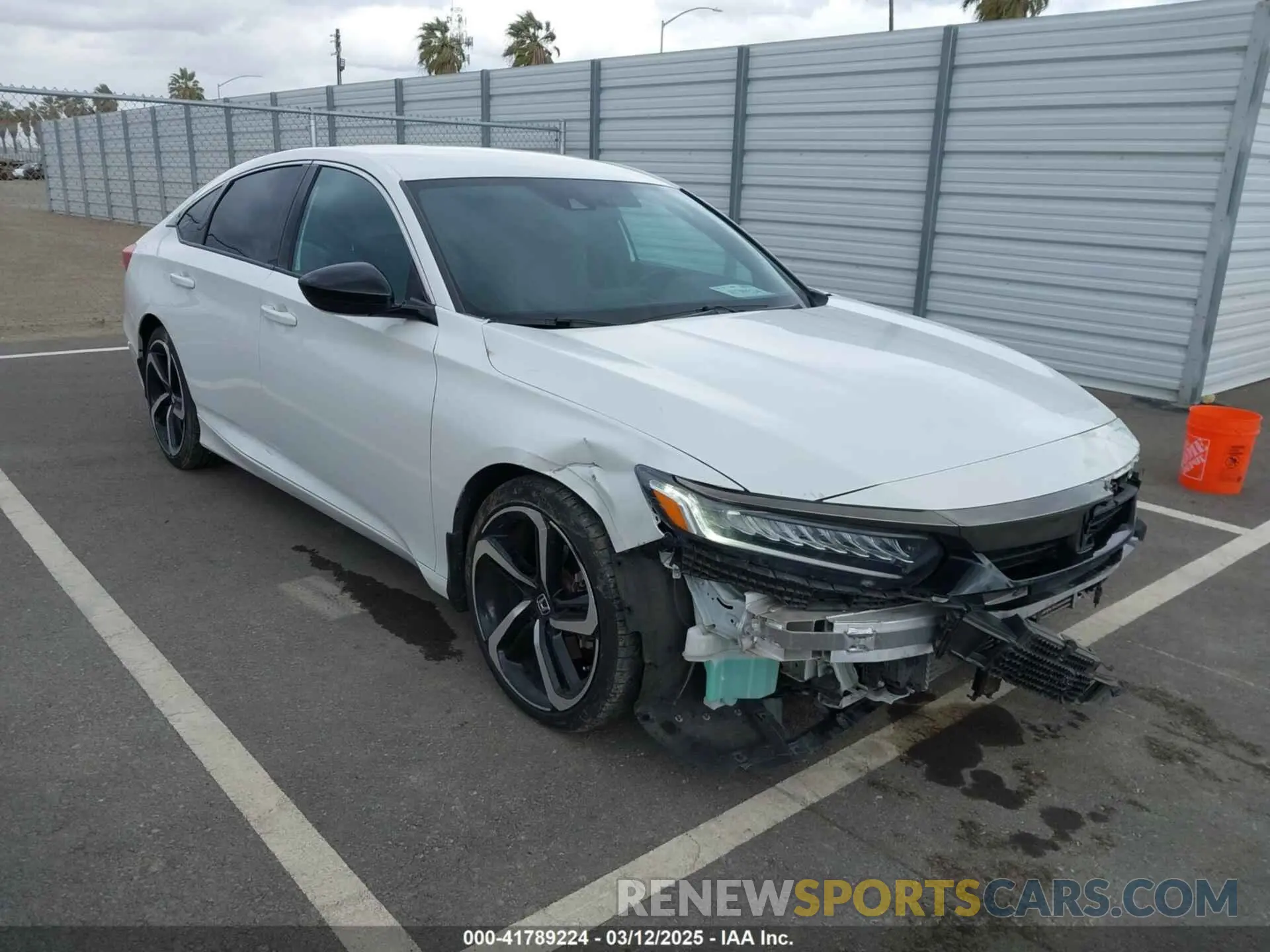 1 Photograph of a damaged car 1HGCV1F34NA025766 HONDA ACCORD 2022