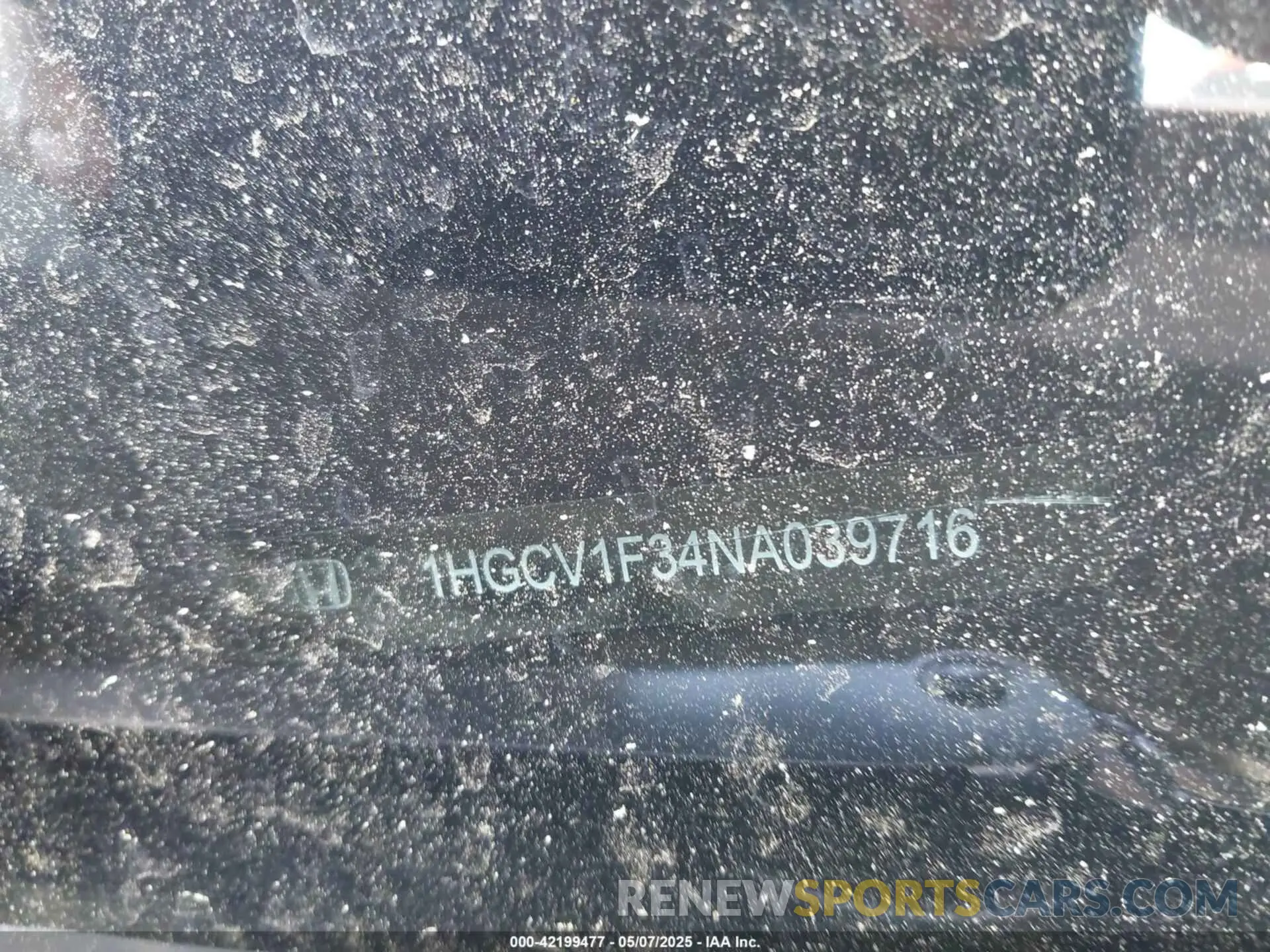 9 Photograph of a damaged car 1HGCV1F34NA039716 HONDA ACCORD 2022