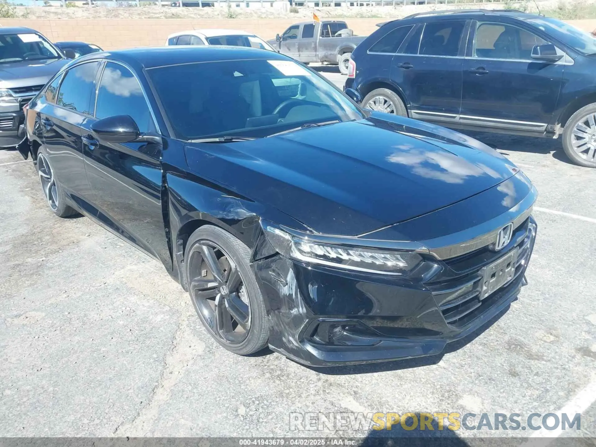 1 Photograph of a damaged car 1HGCV1F35NA107134 HONDA ACCORD 2022