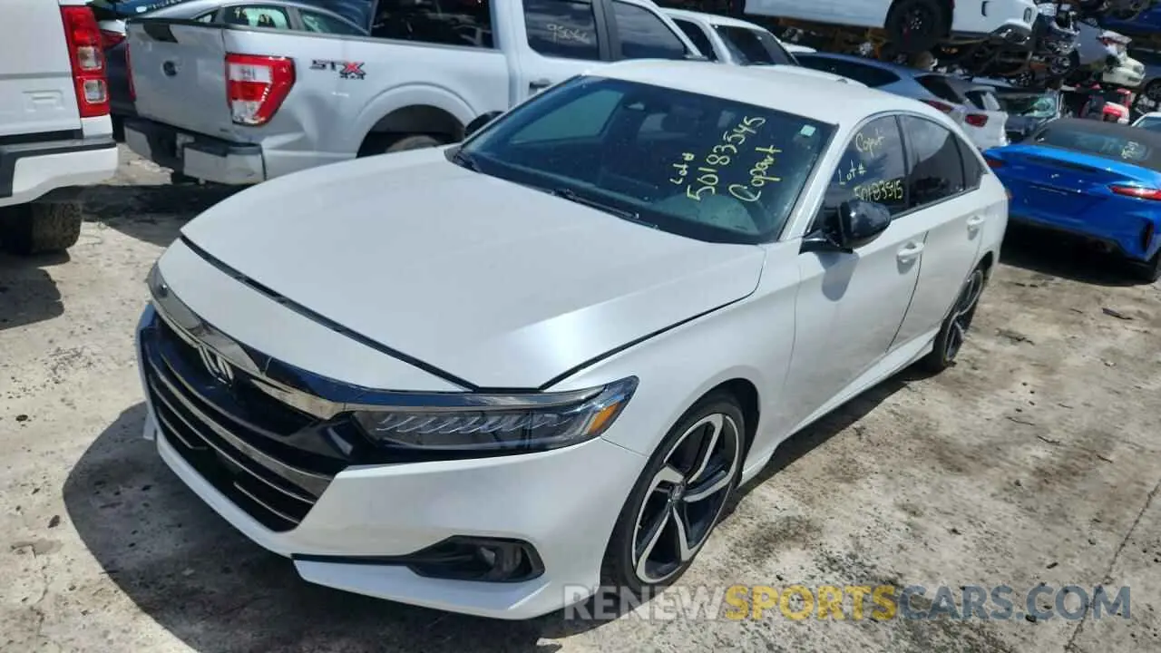1 Photograph of a damaged car 1HGCV1F36NA016292 HONDA ACCORD 2022