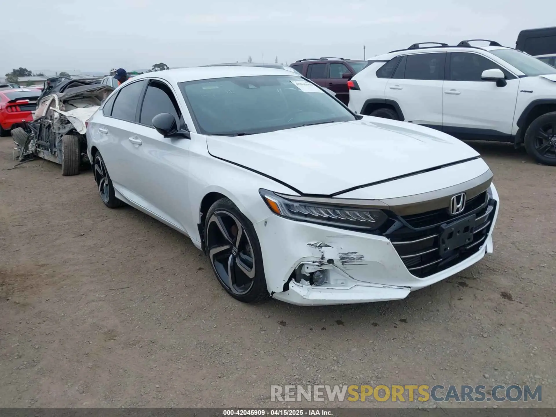 1 Photograph of a damaged car 1HGCV1F37NA049642 HONDA ACCORD 2022