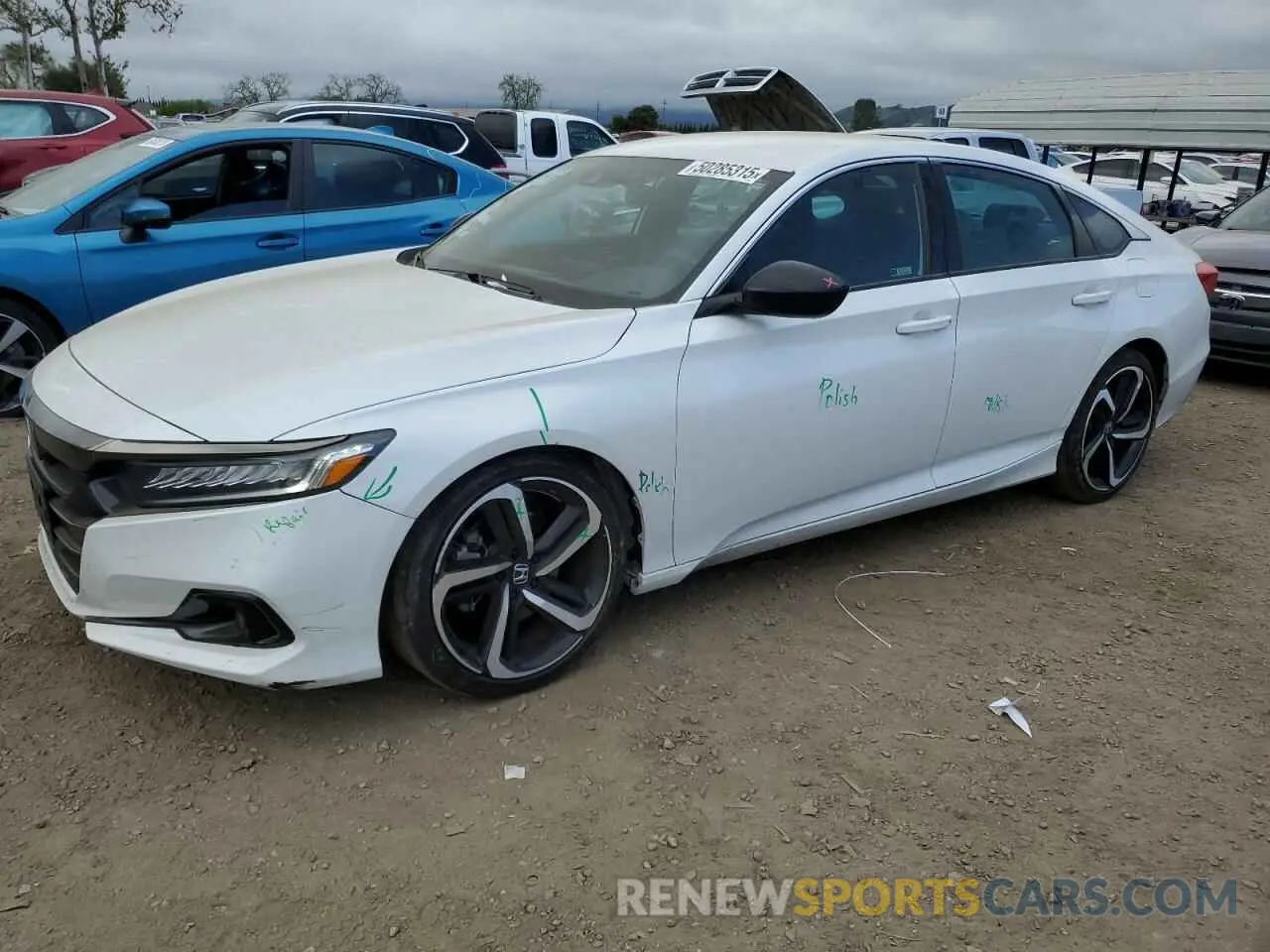 1 Photograph of a damaged car 1HGCV1F37NA090255 HONDA ACCORD 2022