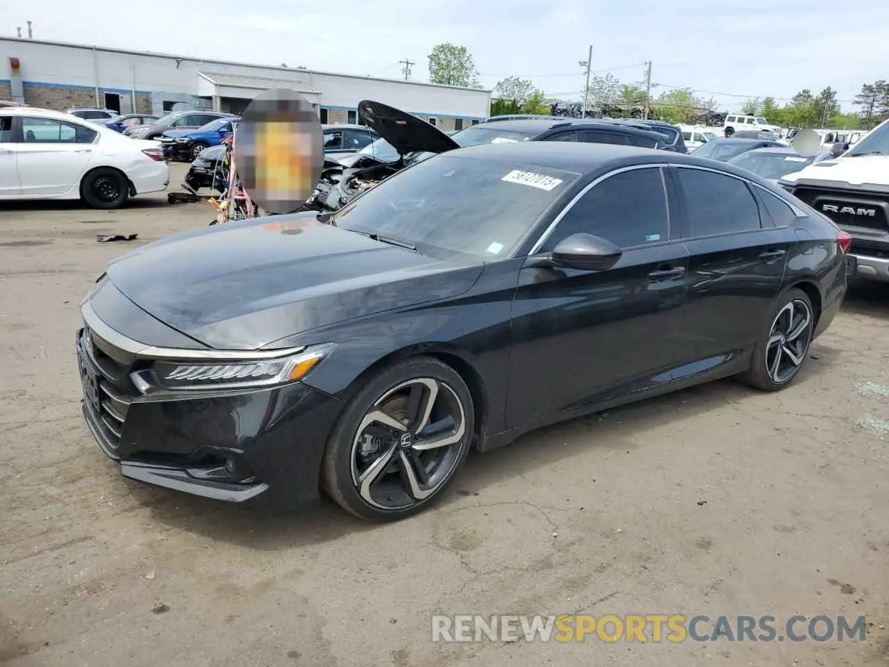 1 Photograph of a damaged car 1HGCV1F37NA111265 HONDA ACCORD 2022