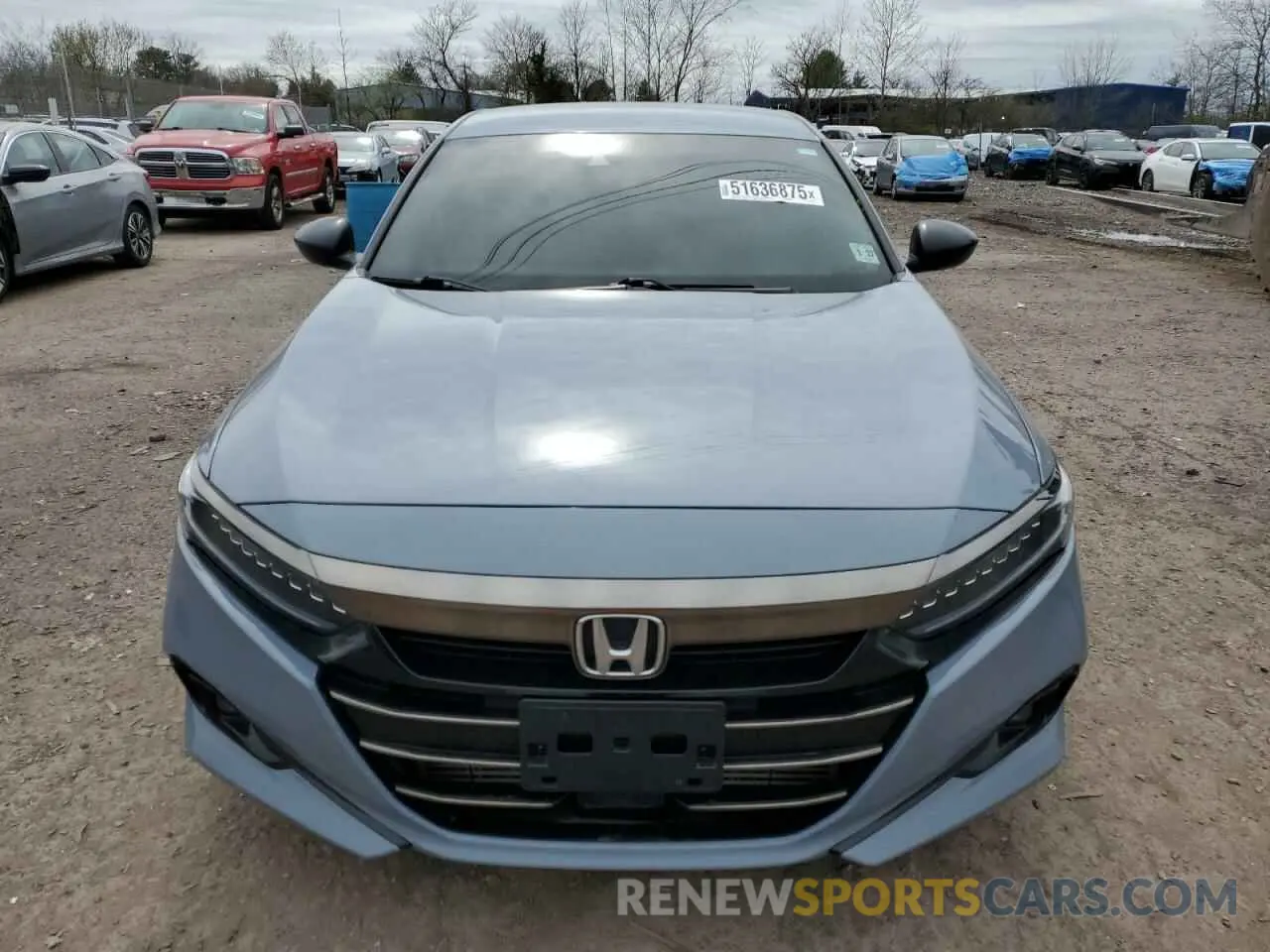 5 Photograph of a damaged car 1HGCV1F38NA013829 HONDA ACCORD 2022