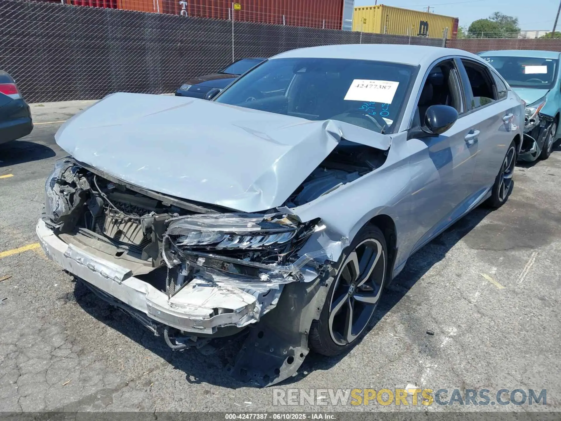 2 Photograph of a damaged car 1HGCV1F38NA020649 HONDA ACCORD 2022