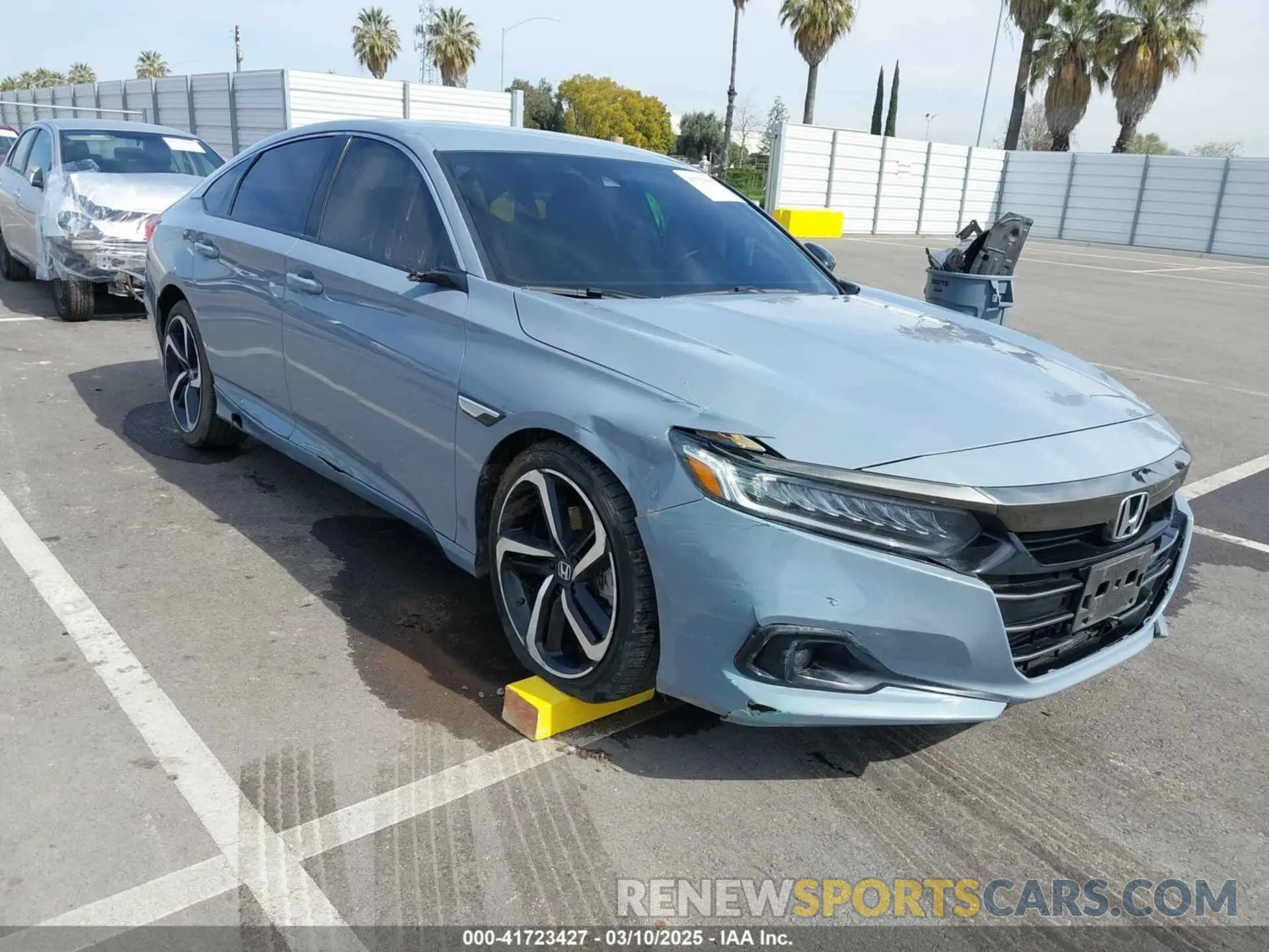 1 Photograph of a damaged car 1HGCV1F38NA031845 HONDA ACCORD 2022