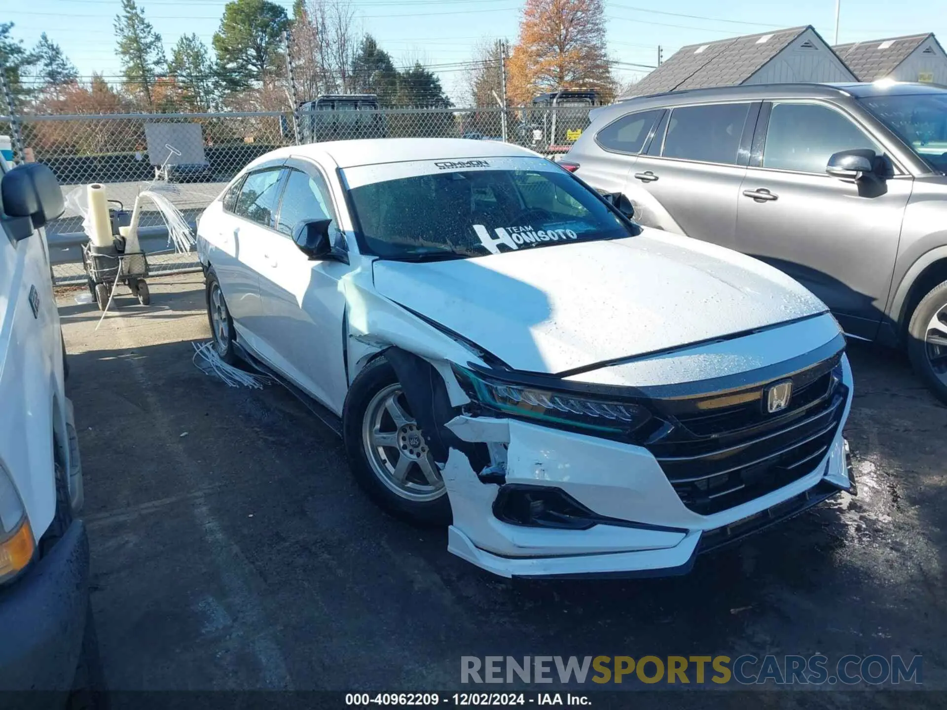 1 Photograph of a damaged car 1HGCV1F38NA043588 HONDA ACCORD 2022