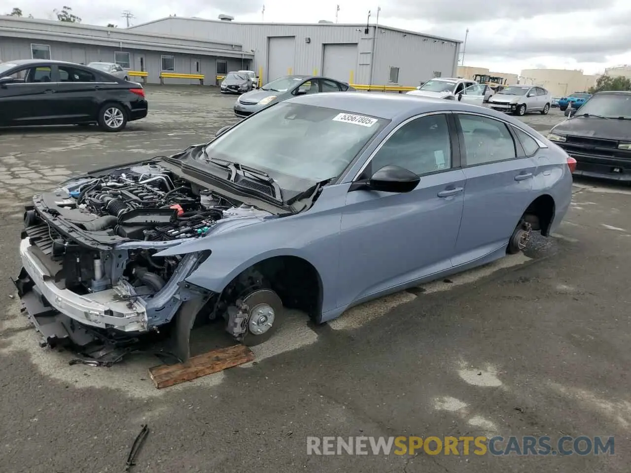1 Photograph of a damaged car 1HGCV1F38NA075005 HONDA ACCORD 2022