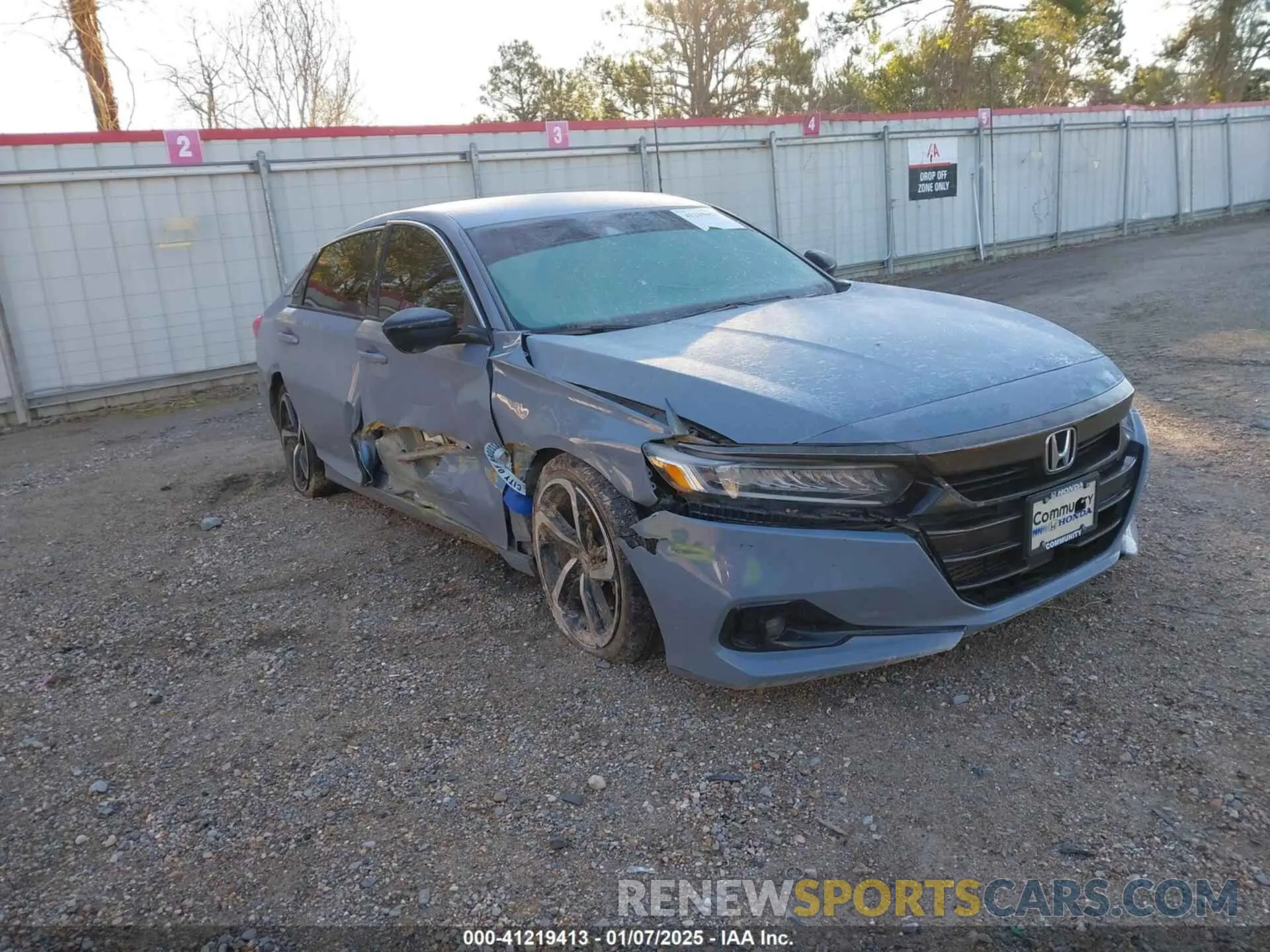 1 Photograph of a damaged car 1HGCV1F38NA107466 HONDA ACCORD 2022