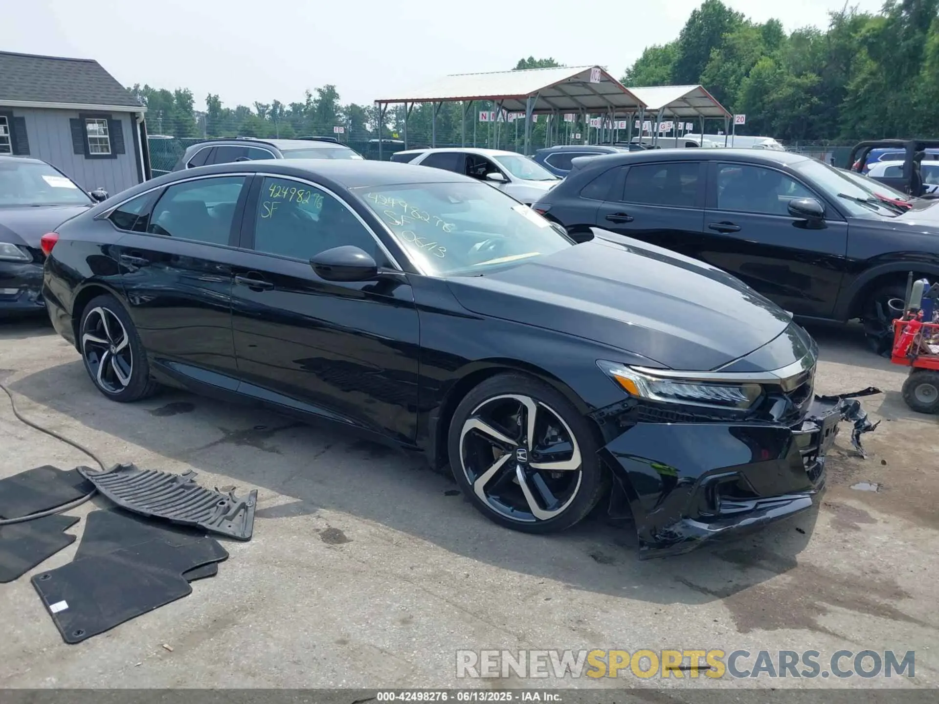 1 Photograph of a damaged car 1HGCV1F3XNA017879 HONDA ACCORD 2022
