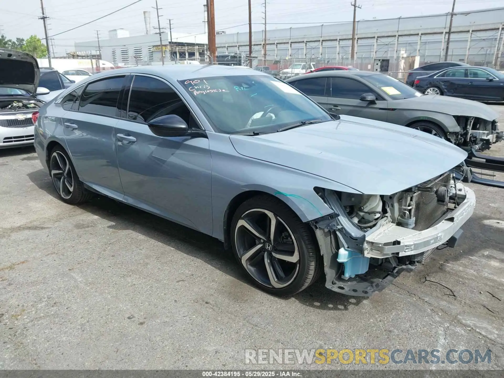 1 Photograph of a damaged car 1HGCV1F3XNA053152 HONDA ACCORD 2022