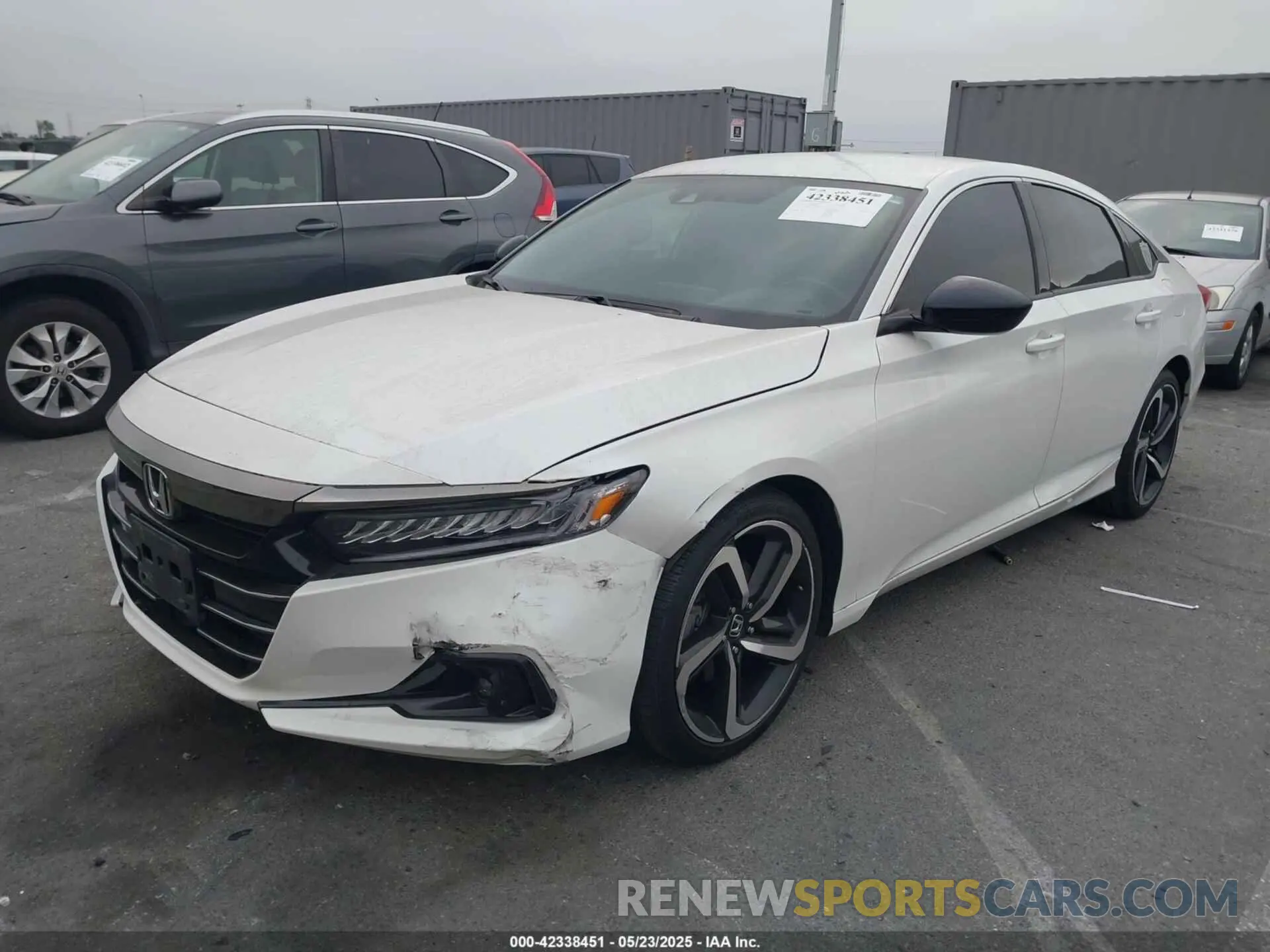 2 Photograph of a damaged car 1HGCV1F3XNA079377 HONDA ACCORD 2022
